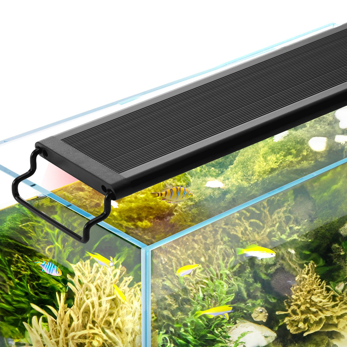 VEVOR Aquarium Light, 26W Full Spectrum Fish Tank Light with 24/7 Natural Mode, Adjustable Timer &amp; 5-Level Brightness, with Aluminum Alloy Shell Extendable Brackets for 30&quot;-36&quot; Freshwater Planted Tank