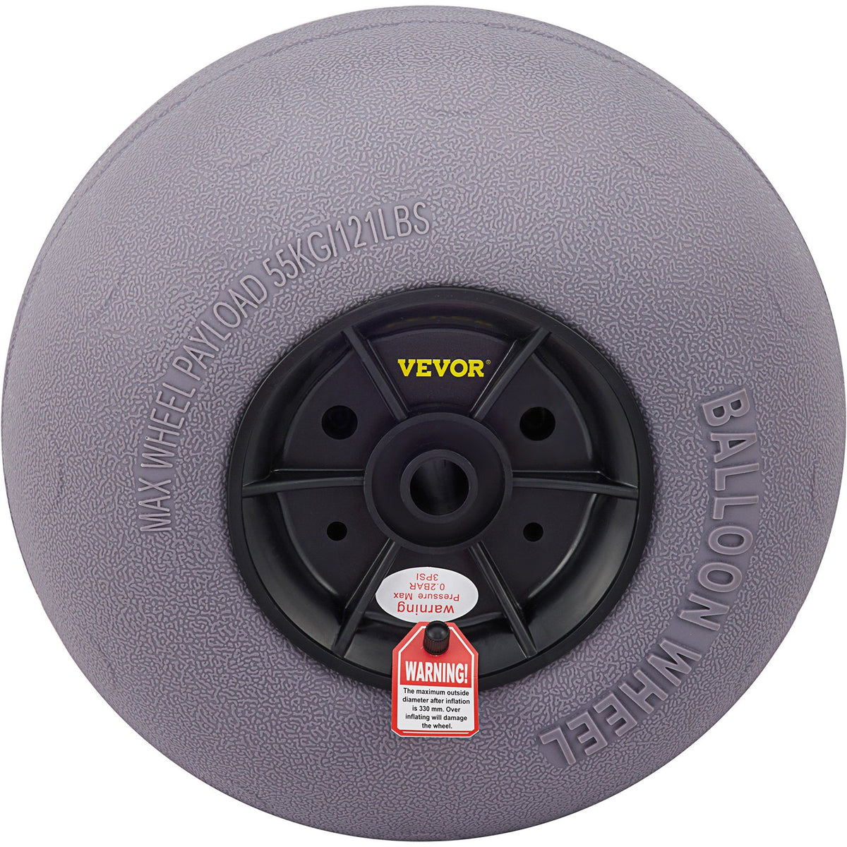 VEVOR Balloon Beach Wheels Replacement Beach Tires 13" TPU 121 LBS Load Capacity