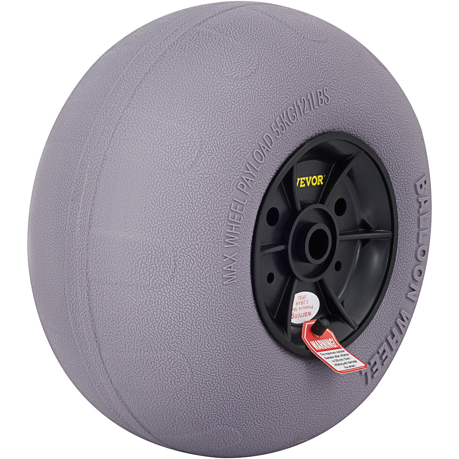 VEVOR Balloon Beach Wheels Replacement Beach Tires 13" TPU 121 LBS Load Capacity