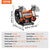 VEVOR Jewelry Polisher, Bench Grinder Polishing & Buffing Machine, 3590RPM Bench Lathe Polisher with 1 Wool Wheel & 1 Abrasive Fiber Wheel & 1 Grinding Wheel & 100pcs Tools