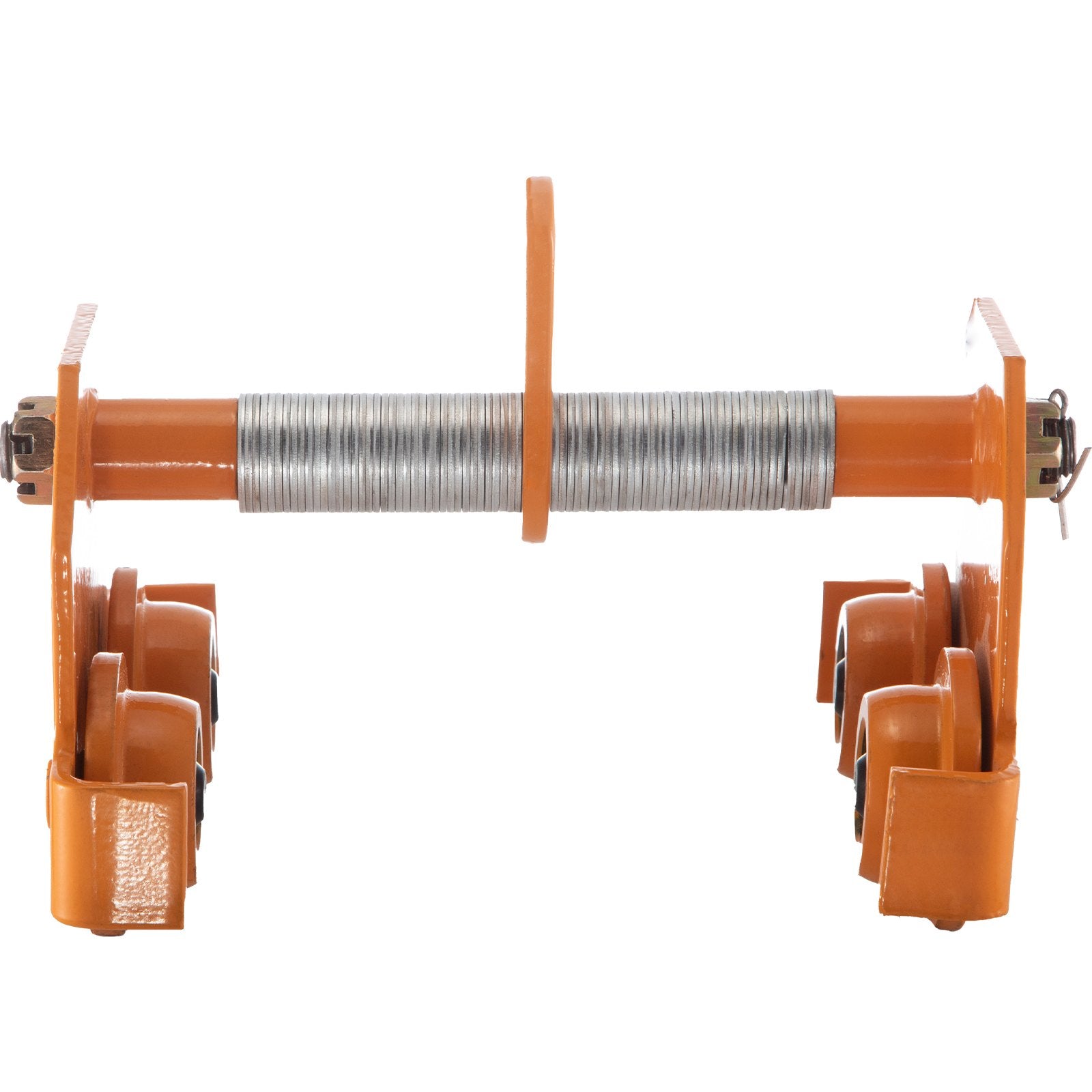 VEVOR Manual Trolley, 11000LBS/5 Ton Load Capacity Beam Trolley, 4.5-8 inch Adjustable Width Push Beam, Track Roller Trolley Powder Coating with Dual Wheels Garage Hoist for Straight Curved I Beam