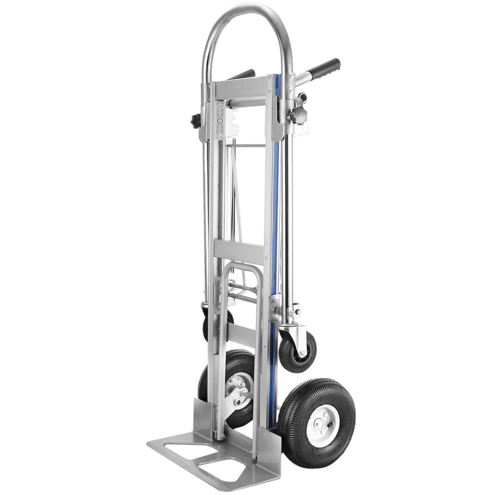 VEVOR Aluminum Hand Truck 3 in 1 Folding Hand Truck Convertible Hand Truck and Dolly