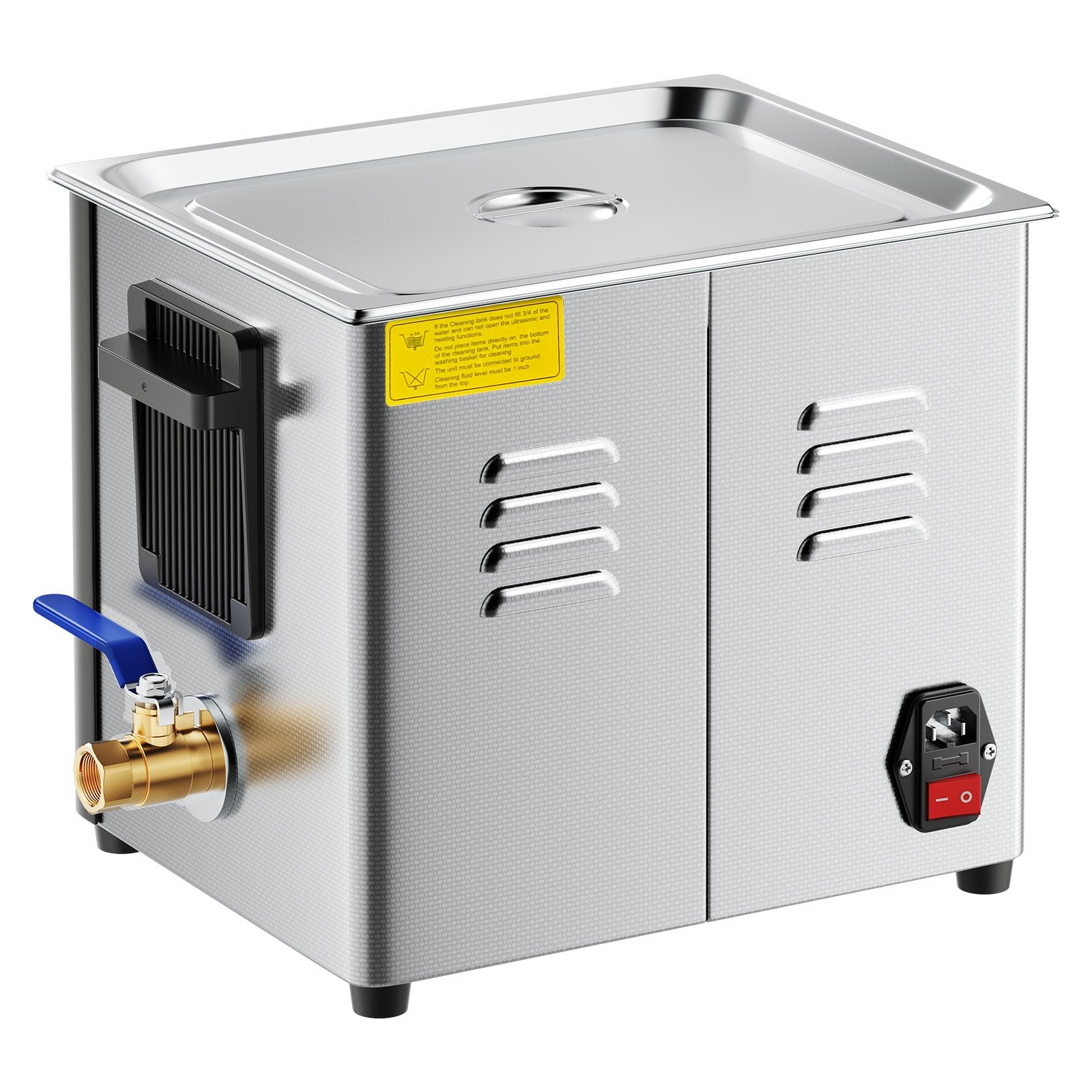VEVOR 10L Ultrasonic Cleaner, Professional Ultrasonic Cleaner Machine with Cleaning Basket & Digital Display, 180W Stainless Steel 40kHz Cleaning Machine for Watches, Razors, Jewelry, Coins, and More