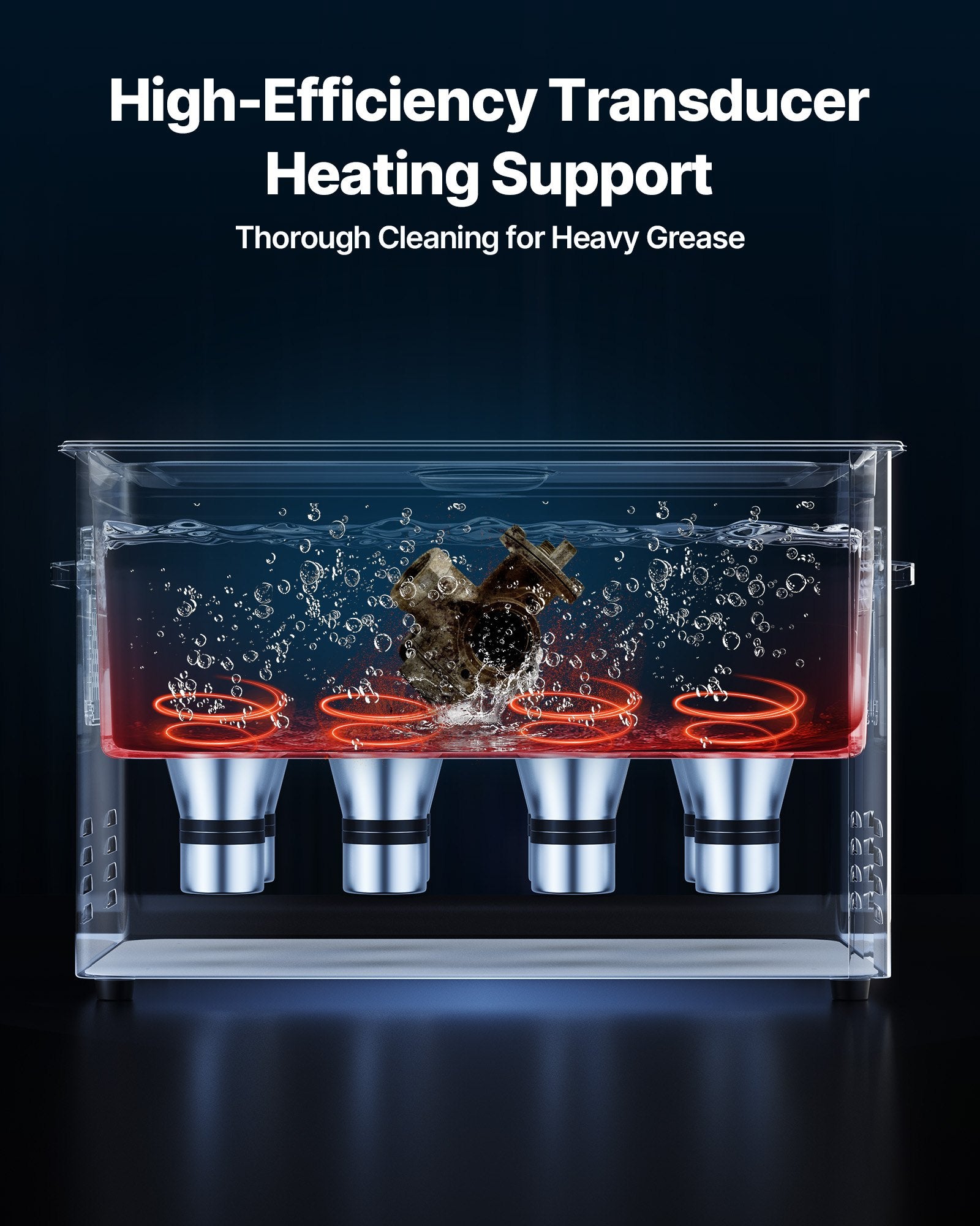 VEVOR 30L Ultrasonic Cleaner, Professional Ultrasonic Cleaner Machine with Cleaning Basket & Digital Display, 480W Stainless Steel 40kHz Industrial Cleaning Machine for Parts, Carburetors, Instruments