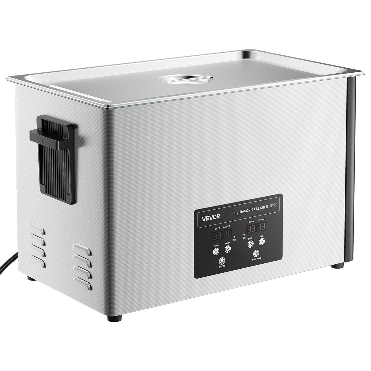 VEVOR 30L Ultrasonic Cleaner, Professional Ultrasonic Cleaner Machine with Cleaning Basket & Digital Display, 480W Stainless Steel 40kHz Industrial Cleaning Machine for Parts, Carburetors, Instruments
