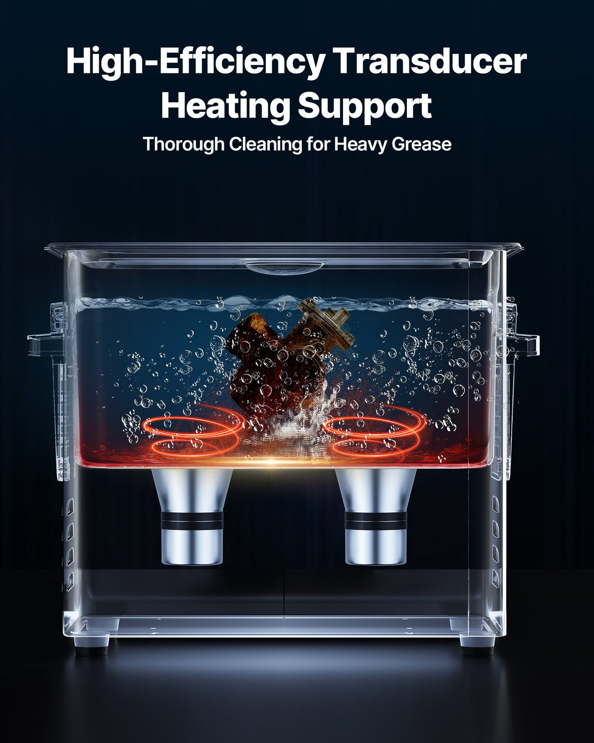 VEVOR 6L Ultrasonic Cleaner, Professional Ultrasonic Cleaner Machine with Cleaning Basket & Digital Display, 120W Stainless Steel 40kHz Cleaning Machine for Watches, Razors, Jewelry, Coins and More