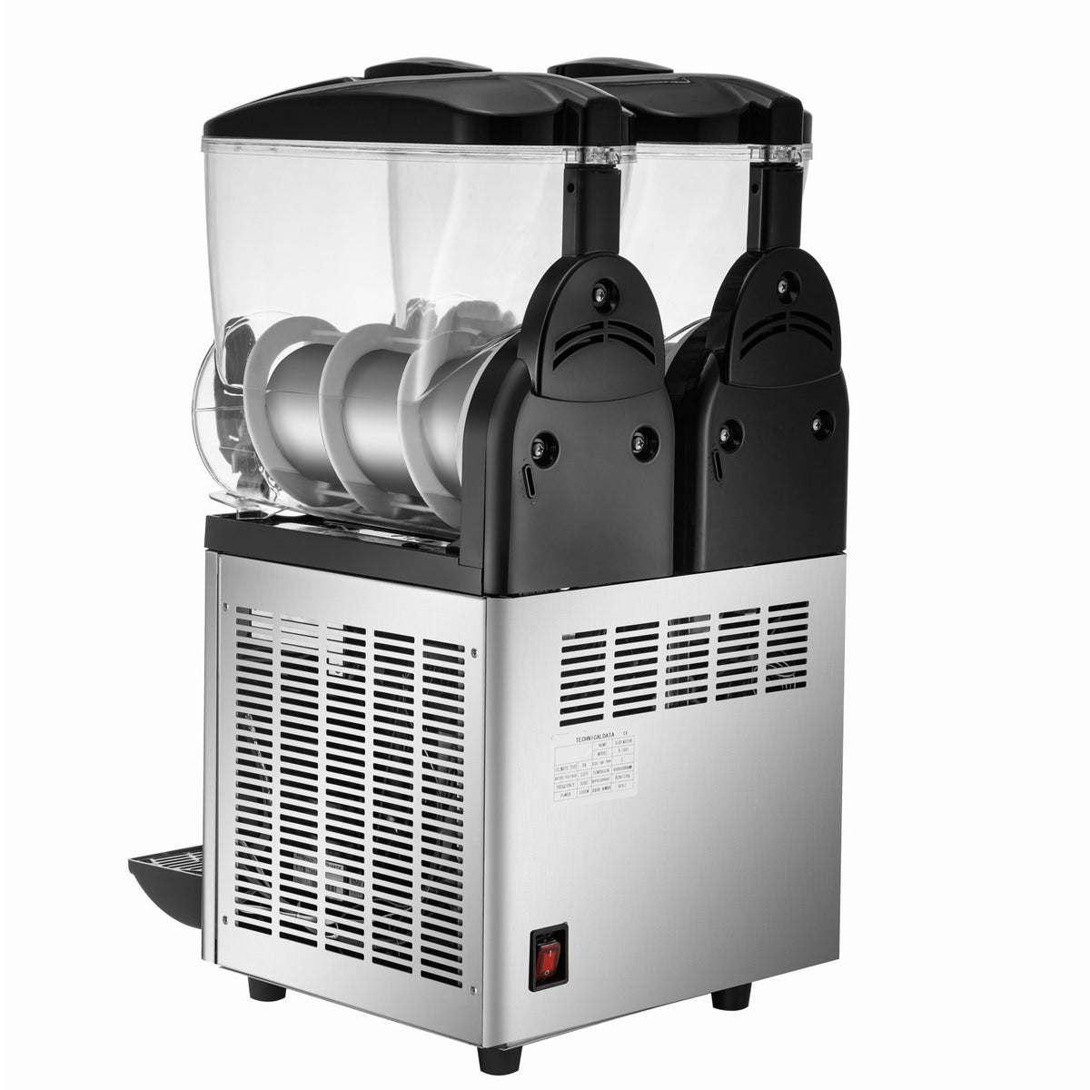 VEVOR Commercial Slush Machine Margarita Slush Maker 2x15L Frozen Drink Machine