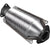 VEVOR Catalytic Converter Compatible with 1998-2002 Honda Accord 2.3L, Direct-Fit High Flow Series Cat Converter, Stainless Steel Exhaust Converter Pipe with Flange Design & Gasket (OBD III Compliant)