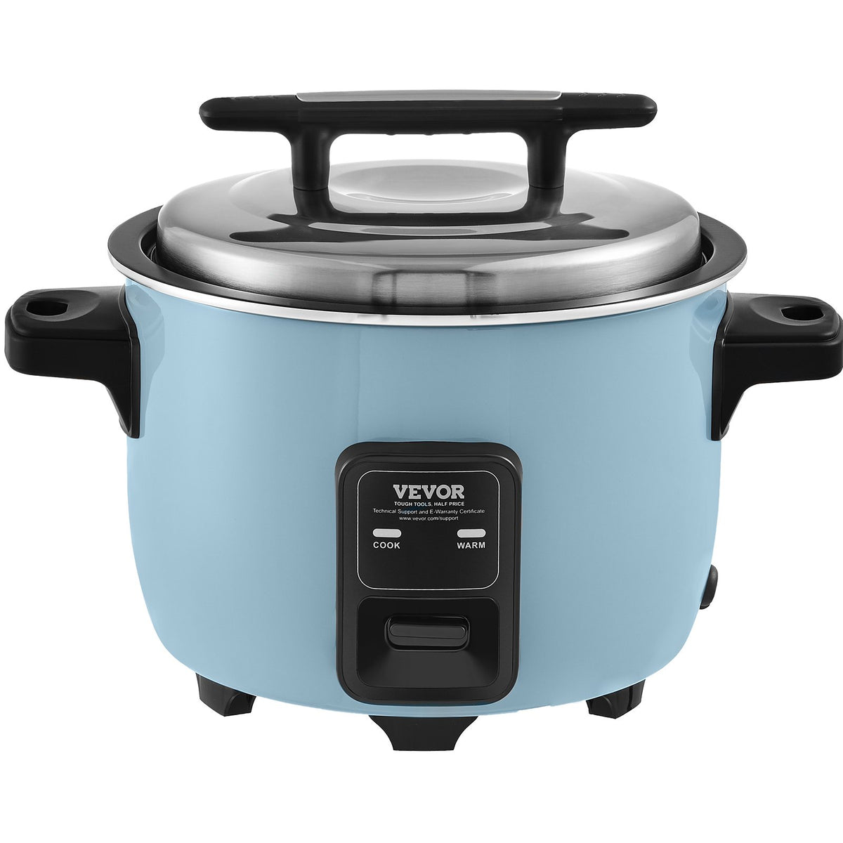 VEVOR Commercial Rice Cooker, 60-Cup Rice Cooker, 13 Liter Large Rice Cooker and Warmer with Nonstick Inner Pot, Fast Cooking and 24-Hour Keep Warm, with Rice Cup and Paddle, for Restaurant