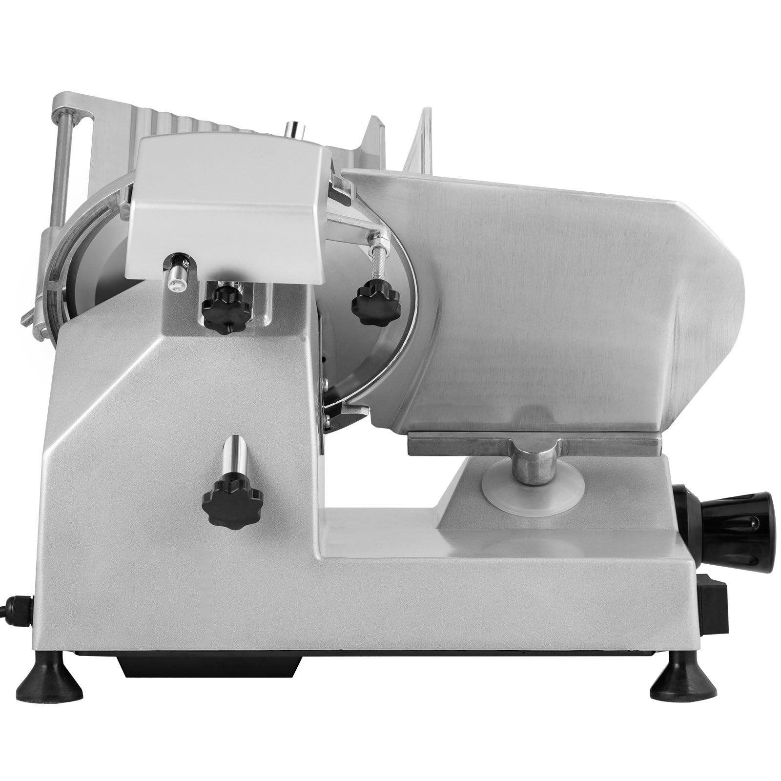 VEVOR Commercial Meat Slicer, 200W Electric Deli Food Slicer, 350-400RPM Meat Slicer with 8" Carbon Steel Blade, 0 - 0.47 inch Adjustable Thickness Electric Meat Slicer for Home and Commercial Use