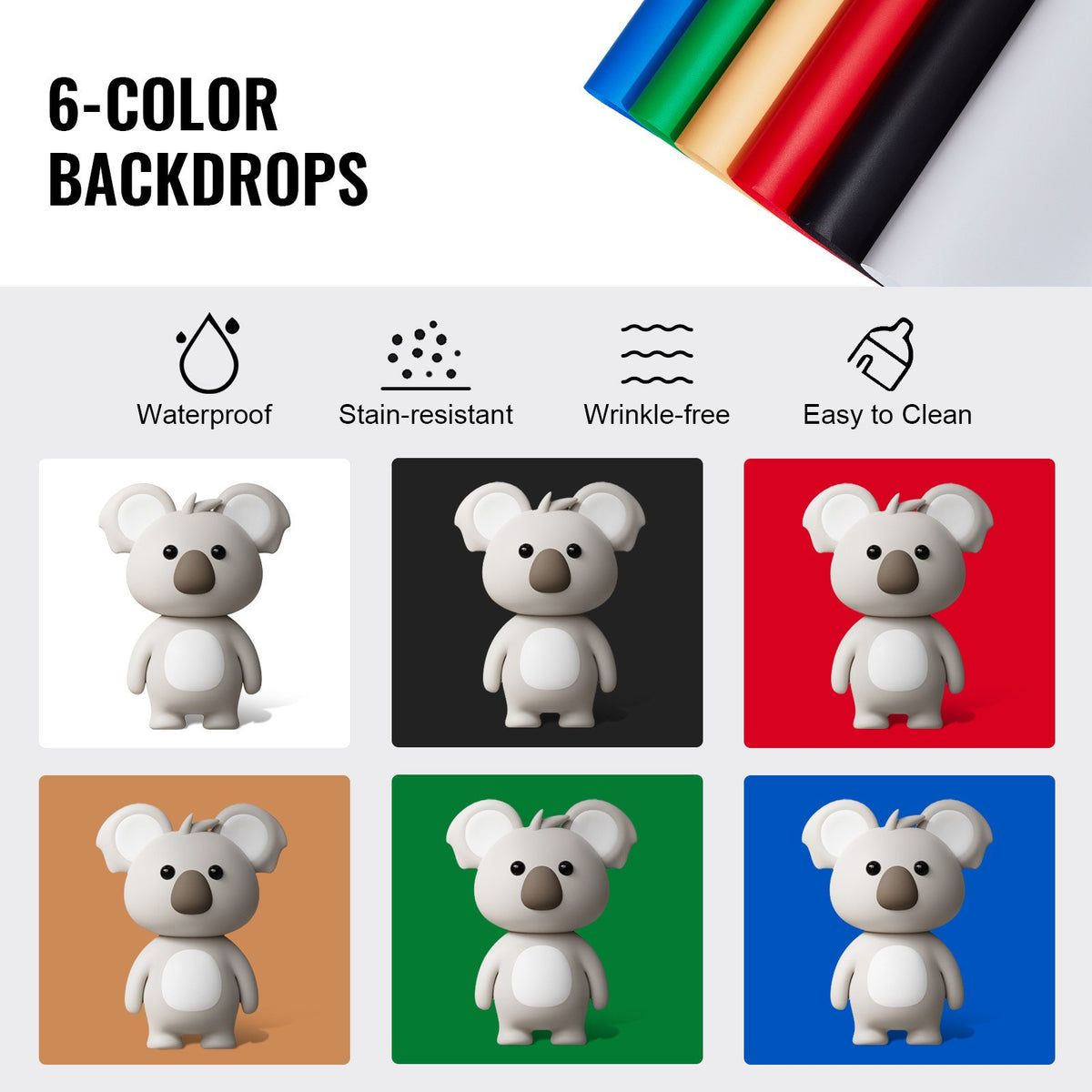 VEVOR Photo Studio Light Box 3000-5600K Adjustable 3 Color Temperatures, 50.5 x 48.5 x 49.5 cm