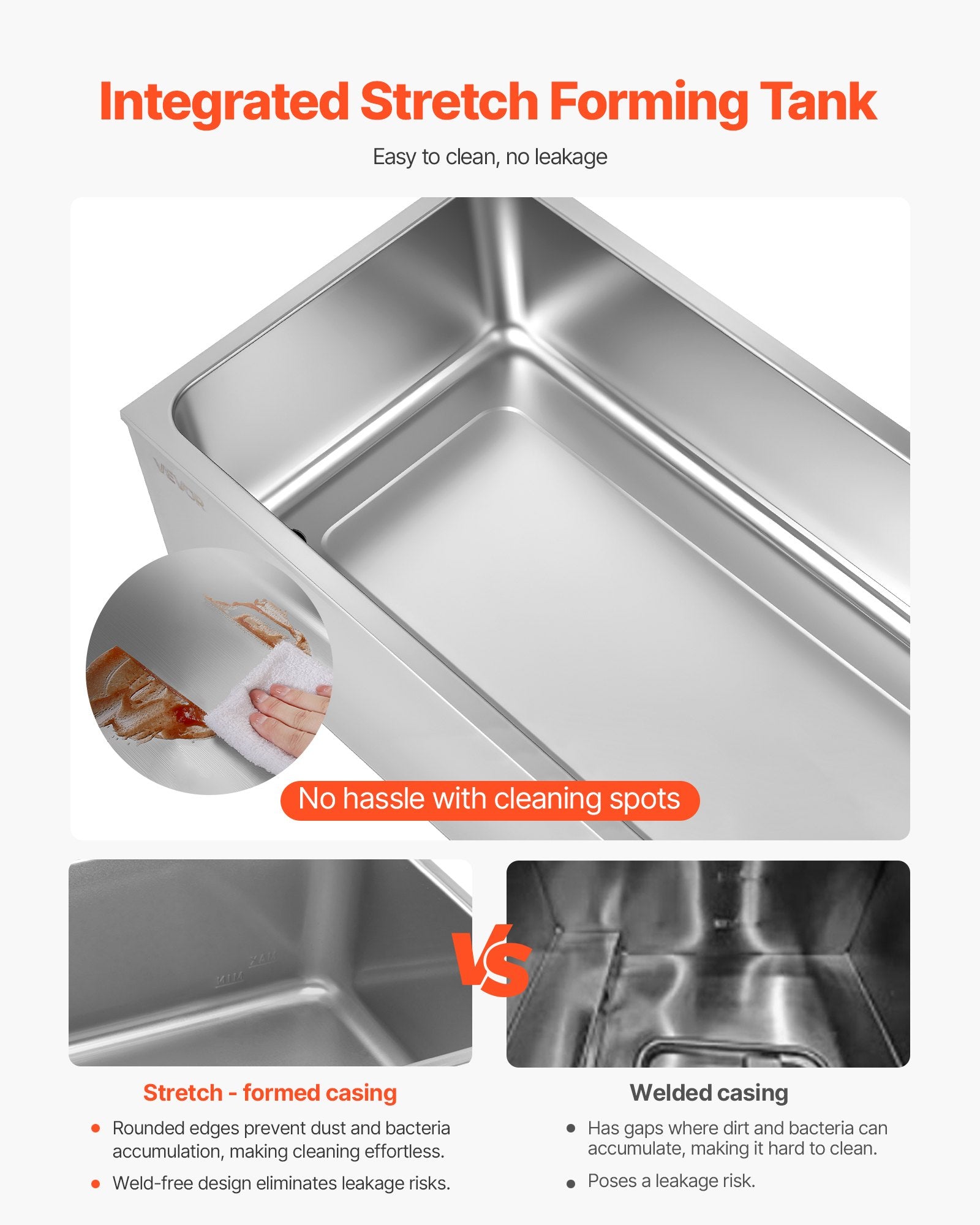 VEVOR Commercial Food Warmer, 6-Pan Electric Steam Table, 1200W Professional Countertop Stainless Steel Buffet Bain Marie with 30-85°C Temp Control for Catering, Buffet, Parties, Restaurants