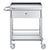 VEVOR Medical Cart, 2 Layer stainless Steel Cart100 kg Weight Capacity Utility Cart Silent Wheels and a Drawer for Lab, Clinic, kitchen, Salon