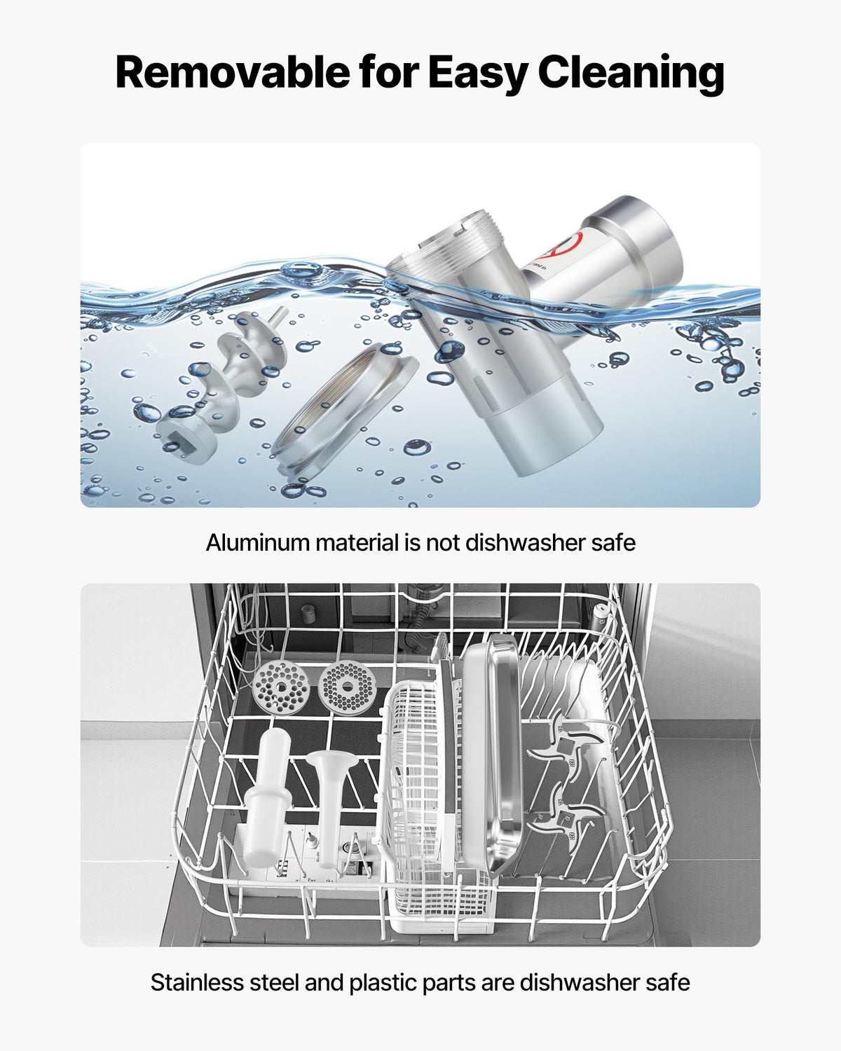 VEVOR Commercial Electric Meat Grinder 9.2 Lbs/Min Sausage Stuffer Maker Kitchen