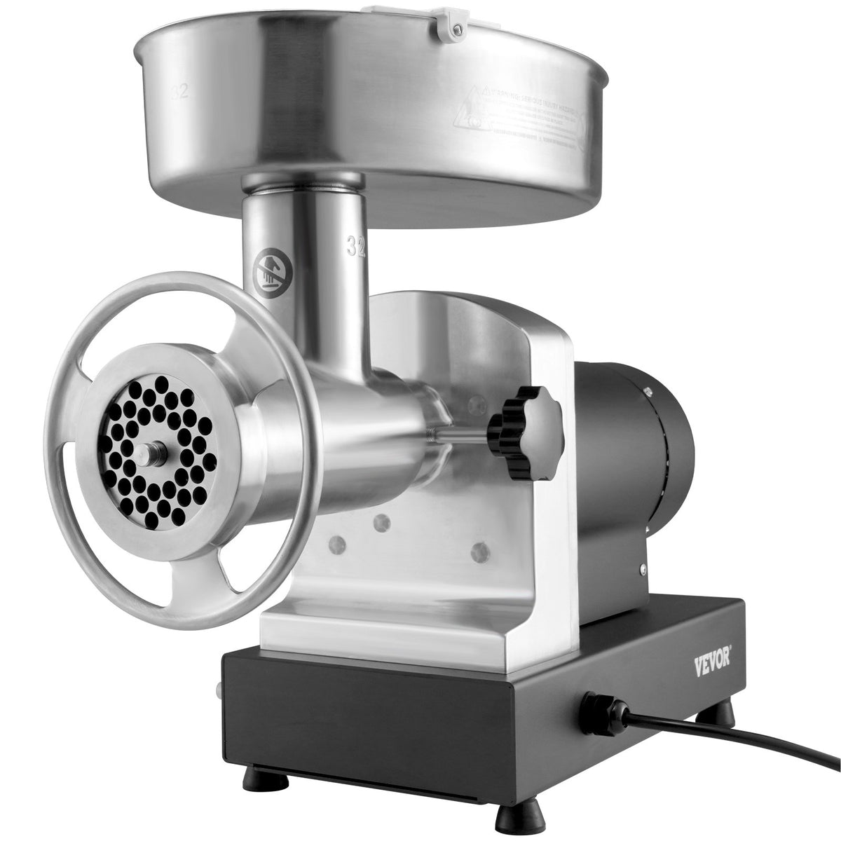 VEVOR Electric Meat Grinder, 9.5 Kg/Min Capacity, Countertop Industrial Meat Mincer w/ Blade, Grinding Plate, Sausage Maker &amp; Kubbe Kit, Carbon Steel Commercial Meat Grinder for Kitchen Restaurant