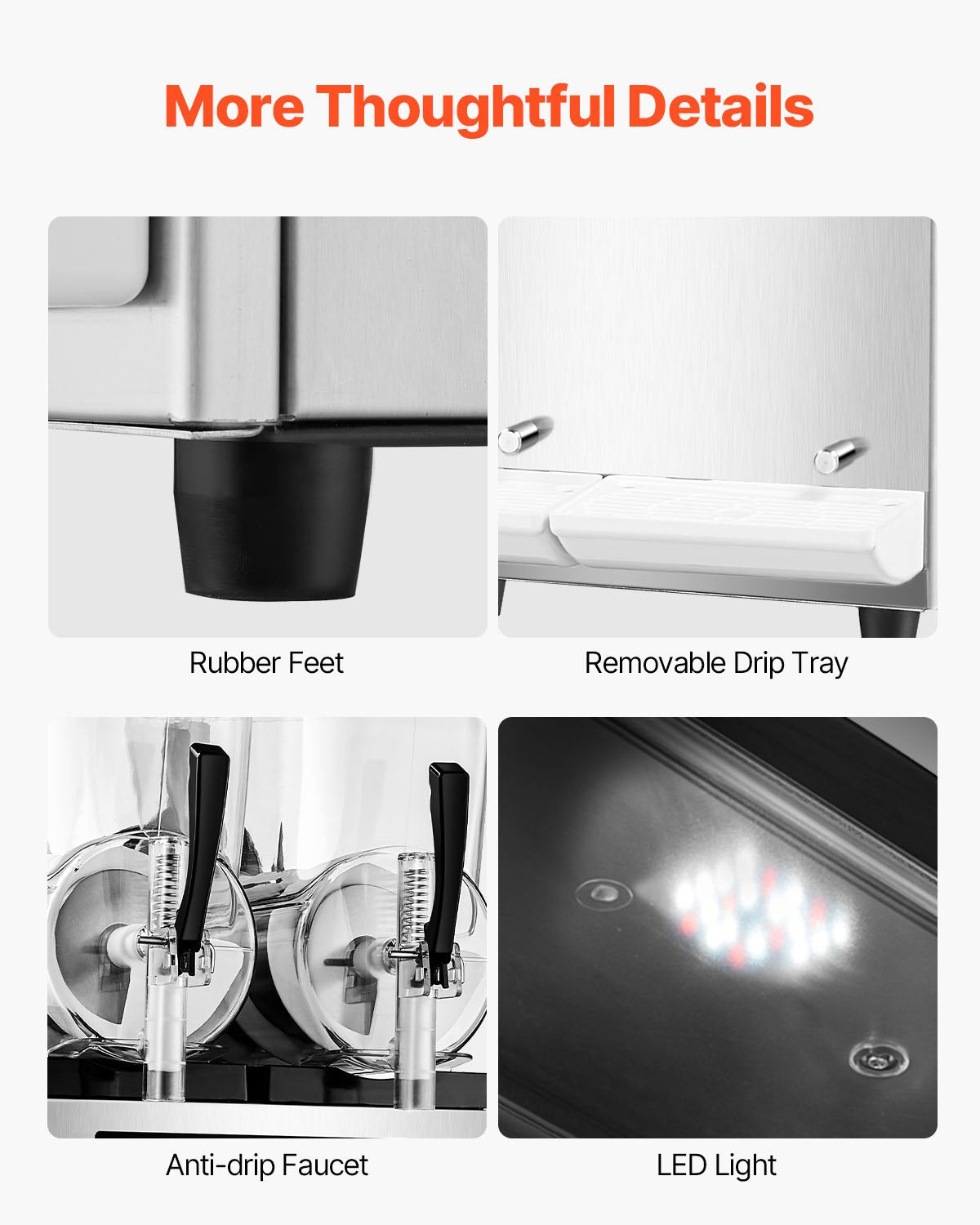 VEVOR 12Lx2 Tank Commercial Slushy Machine Margarita Smoothie Frozen Drink Maker