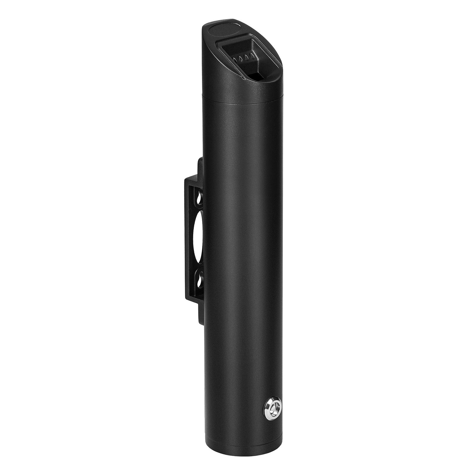 VEVOR Cigarette Butt Receptacle, Stainless Steel Cylinder Cigarette Butt Container, Wall Mounted and Weatherproof Outdoor Cigarette Butt Disposal for Garden, Office, Restaurant, Hotel, Bar, Black