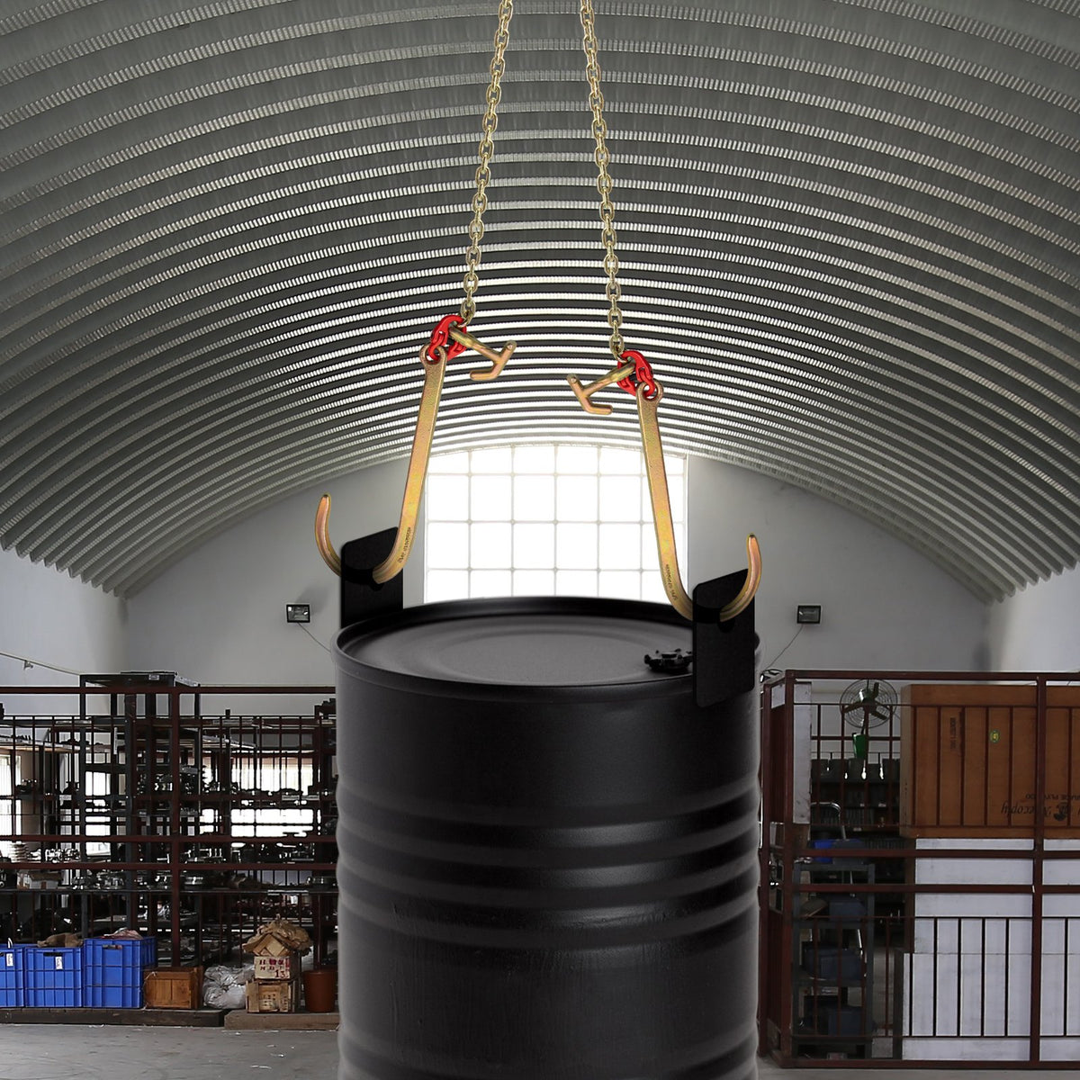 VEVOR V Bridle Chain, 5/16 in x 2 ft Tow Chain Bridle, Grade 80 V-Bridle Transport Chain, 9260 Lbs Break Strength with TJ Hooks & Grab Hooks, Heavy Duty Pear Link Connector and Chain Shorteners