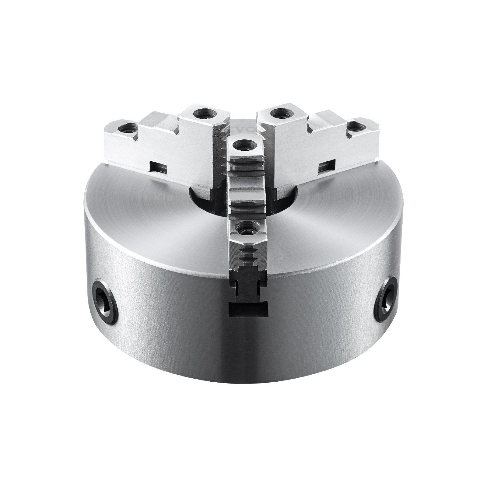 VEVOR 3-Jaw Lathe Chuck, 200 mm, Self-Centering Lathe Chuck, 4-200 mm Clamping Range with T-key Fixing Screws Hexagon Wrench, for Lathe 3D Printer Machining Center Milling Drilling Machine