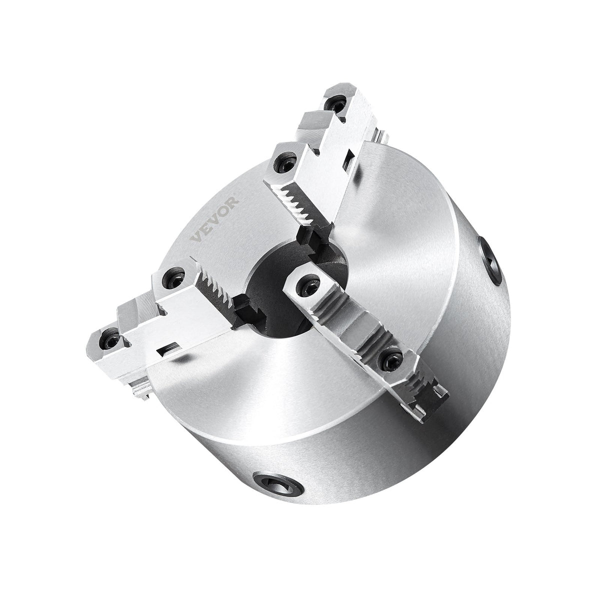 VEVOR 3-Jaw Lathe Chuck, 200 mm, Self-Centering Lathe Chuck, 4-200 mm Clamping Range with T-key Fixing Screws Hexagon Wrench, for Lathe 3D Printer Machining Center Milling Drilling Machine