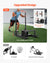 VEVOR Weight Sled, Steel Power Sled, Fitness Strength Training Sleds for Athletic Exercise Speed Improvement, Workout Fitness Equipment with Handle, Compatible with 25/51 mm Weight Plates, Black
