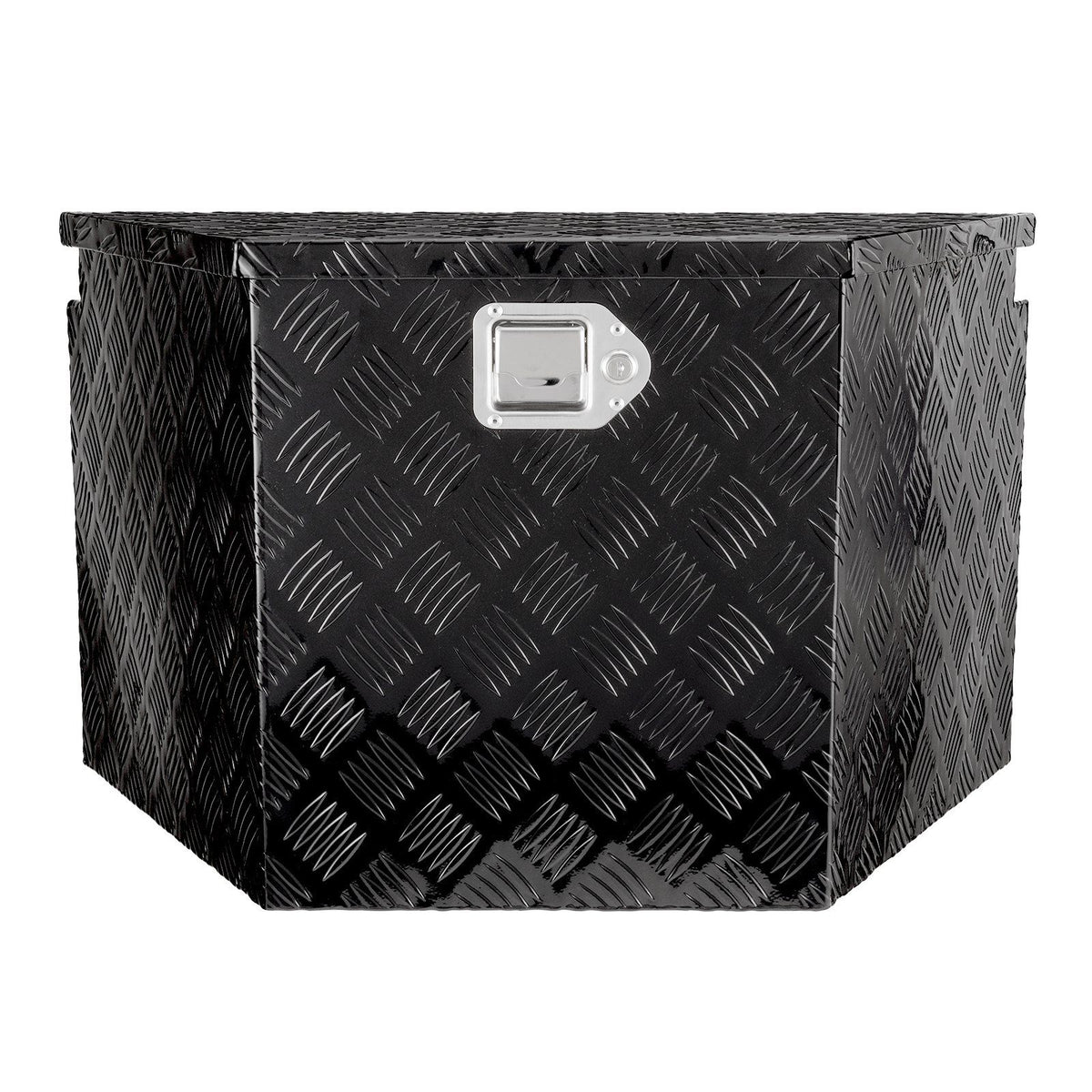 Trailer Tongue Box, Aluminum Alloy Diamond Plate Tongue Box Tool Chest, Heavy Duty Trailer Box Storage with Lock and Keys, Utility Trailer Tongue Box for Pickup Truck, RV, 99.06cmx41.91 cmx30.48