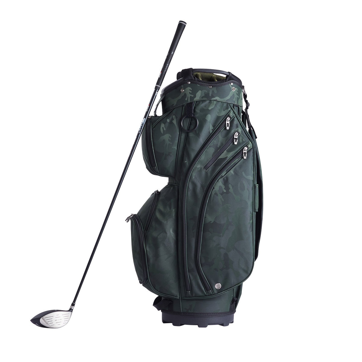 VEVOR Golf Cart Bag with 14 Way Organizer Divider Top, 36” 11 Pockets Premium Nylon Cart Bag, Durable Golf Bags with Handles & Dust Cover & Detachable Straps for Men & Women, Army Green