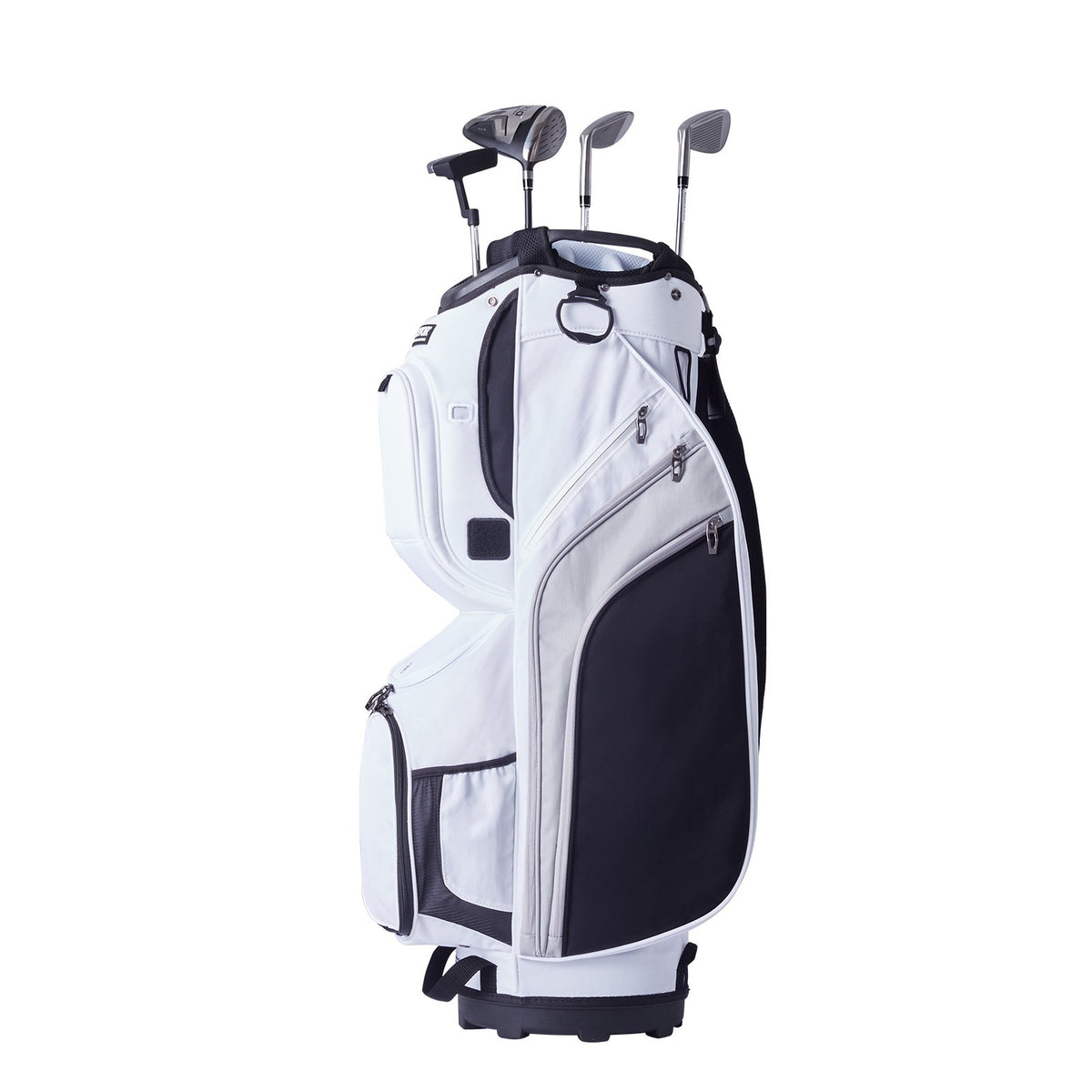 VEVOR Golf Cart Bag with 14 Way Organizer Divider Top, 36” 13 Pockets Premium Nylon Cart Bag, Durable Golf Bags with Handles &amp; Dust Cover &amp; Detachable Straps for Men &amp; Women, White Color-Block