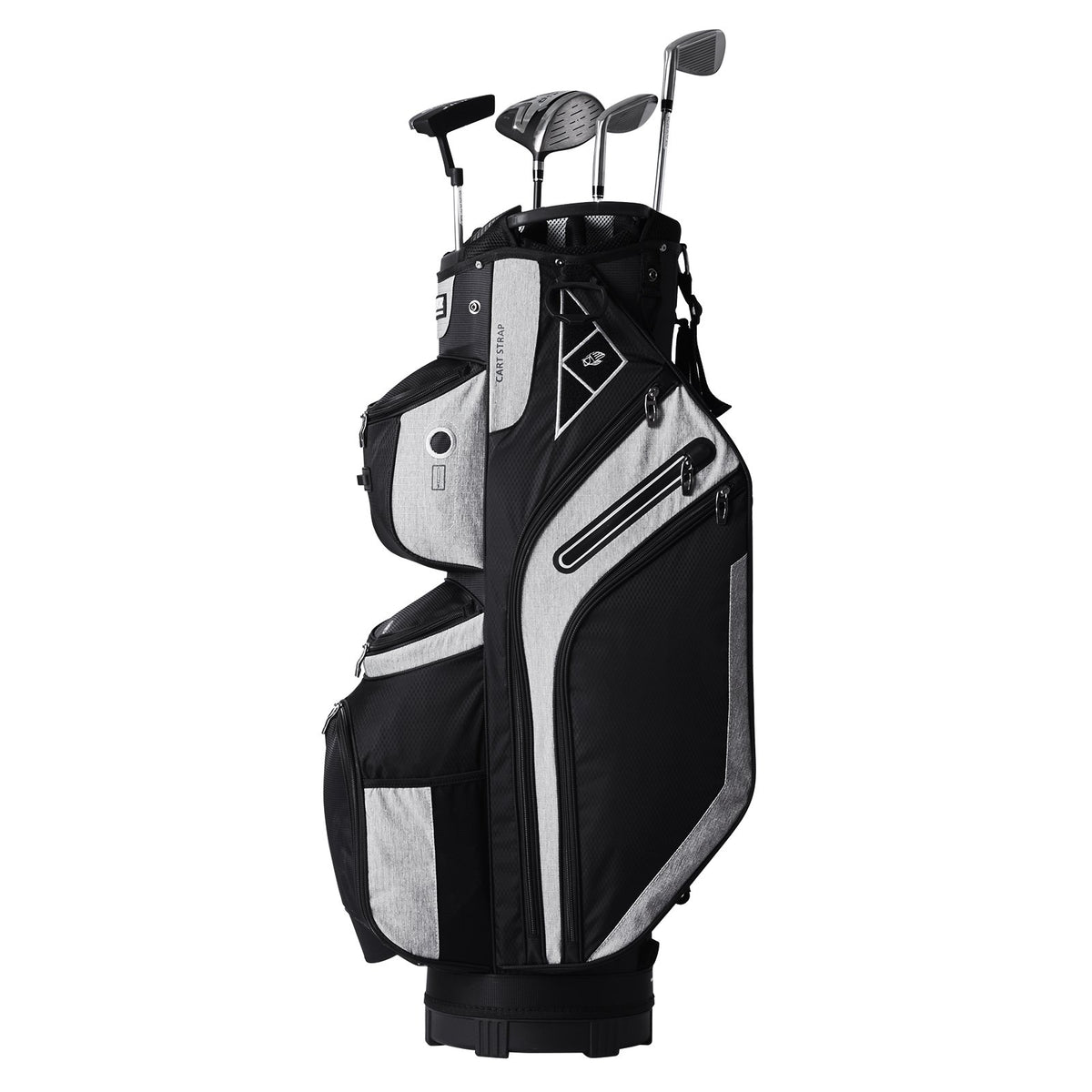 VEVOR Golf Cart Bag with 14 Way Organizer Divider Top, 13 Pockets Premium Cart Bag, Durable 600D Polyester Fabric Golf Bags with Handles &amp; Dust Cover &amp; Detachable Straps for Men &amp; Women, Black Color-Block