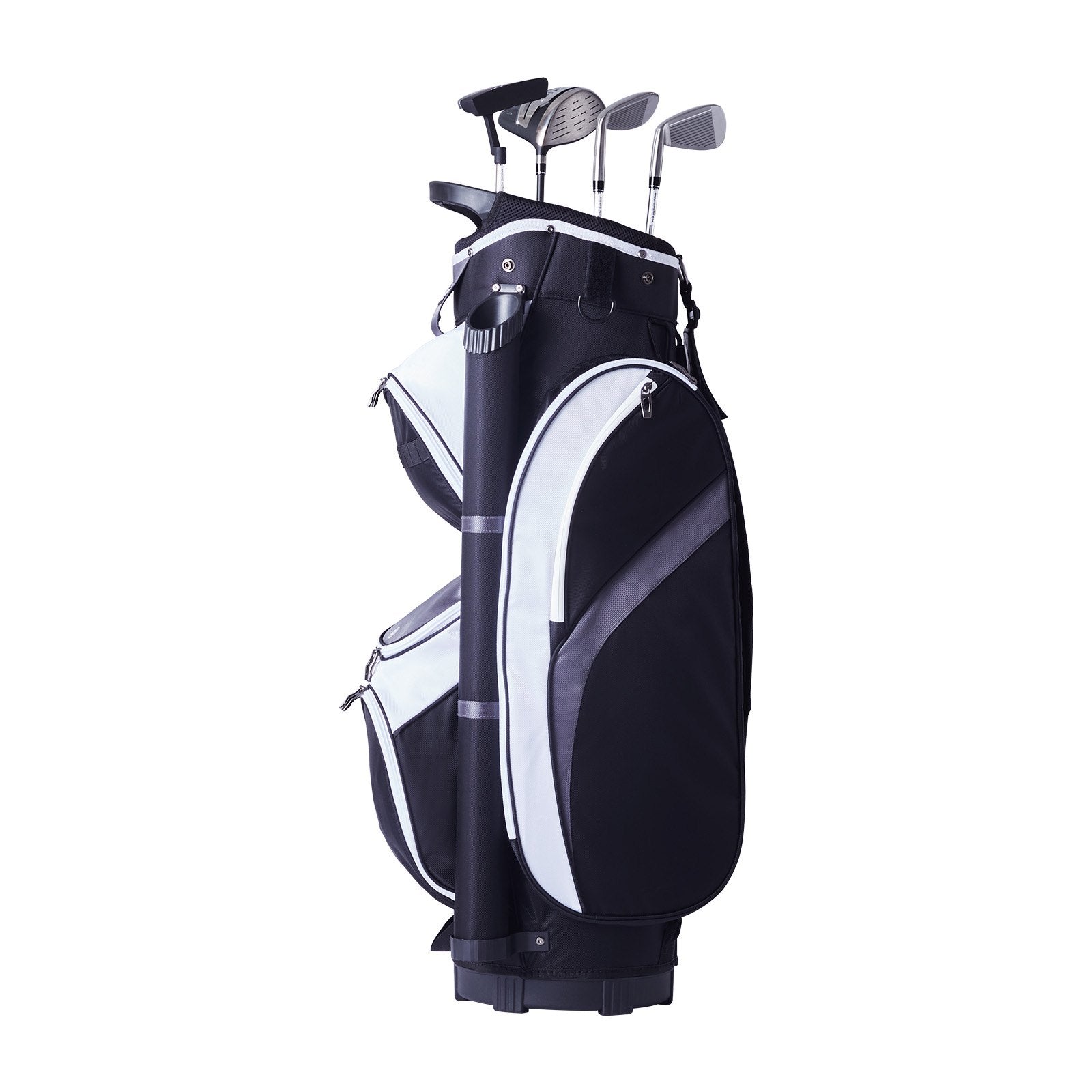 VEVOR Golf Cart Bag with 14 Way Organizer Divider Top, 36” Multiple Pockets Premium Nylon Cart Bag, Durable Golf Bags with Handles & Dust Cover & Detachable Straps for Men & Women, Black Color-Block