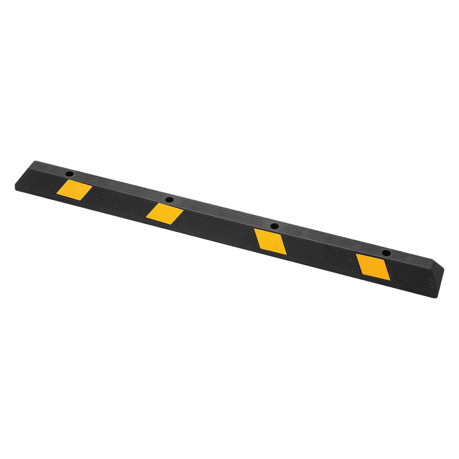 Parking Stopper, 1840 mm Heavy Duty Parking Aid for Garage, Rubber Curb Garage Floor Stopper with Reflective Strips, Vehicles Gadgets for Cars Vans Trucks Tire Wheel Guide Block Stops Bumpers