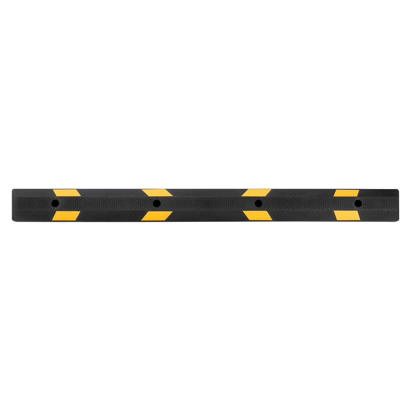 Parking Stopper, 1840 mm Heavy Duty Parking Aid for Garage, Rubber Curb Garage Floor Stopper with Reflective Strips, Vehicles Gadgets for Cars Vans Trucks Tire Wheel Guide Block Stops Bumpers