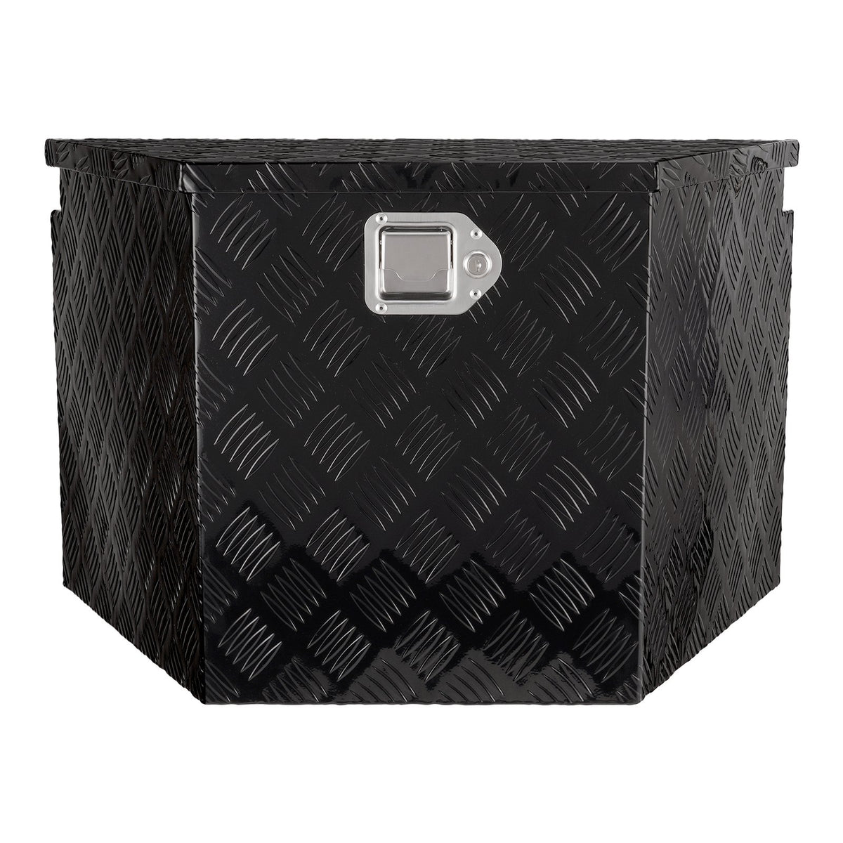 VEVOR Trailer Tongue Box, Aluminum Alloy Diamond Plate Tongue Box Tool Chest, Heavy Duty Trailer Box Storage with Lock and Keys, for Pickup Truck, RV, Trailer, 737 x 410 x 460 mm/29x16.5x18inch