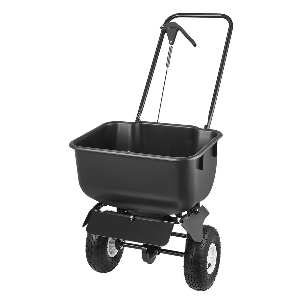 Push Lawn Spreader, 3.6m Spreading Width, Broadcast Spreader with 36.3kg Load Capacity &amp; 10 in All-Terrain Tires, Walk-Behind Garden &amp; Lawn Broadcast Spreaders for Seed Fertilizer, Salt Ice Melt