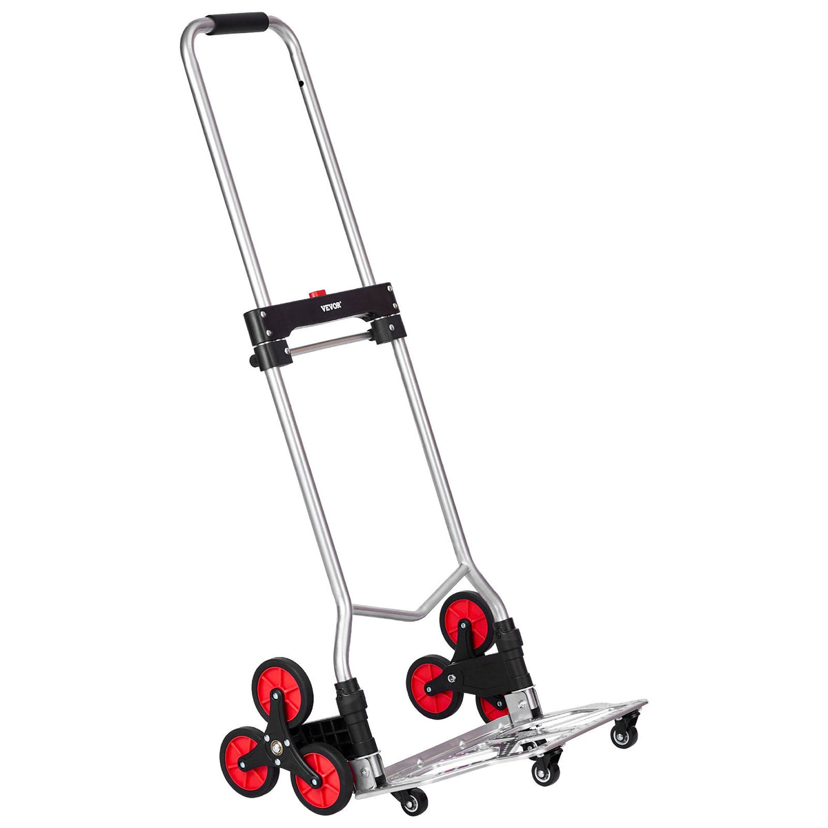VEVOR Stair Climbing Cart Heavy Duty Folding Hand Truck Dolly 118 kg 10 Wheels