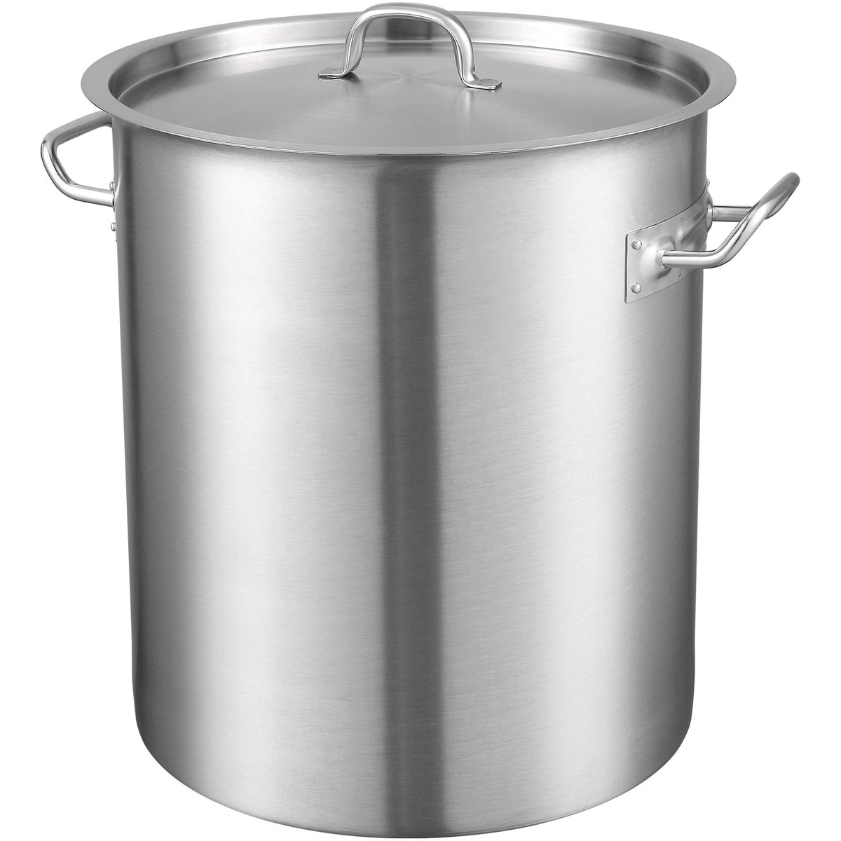 VEVOR Stainless Steel Stockpot, 42 Quart Large Cooking Pots, Multipurpose Cookware Sauce Pot with Lid &amp; Handle, Heavy Duty Commercial Grade Stock Pot, Sanding Treatment, for Large Groups Events Silver