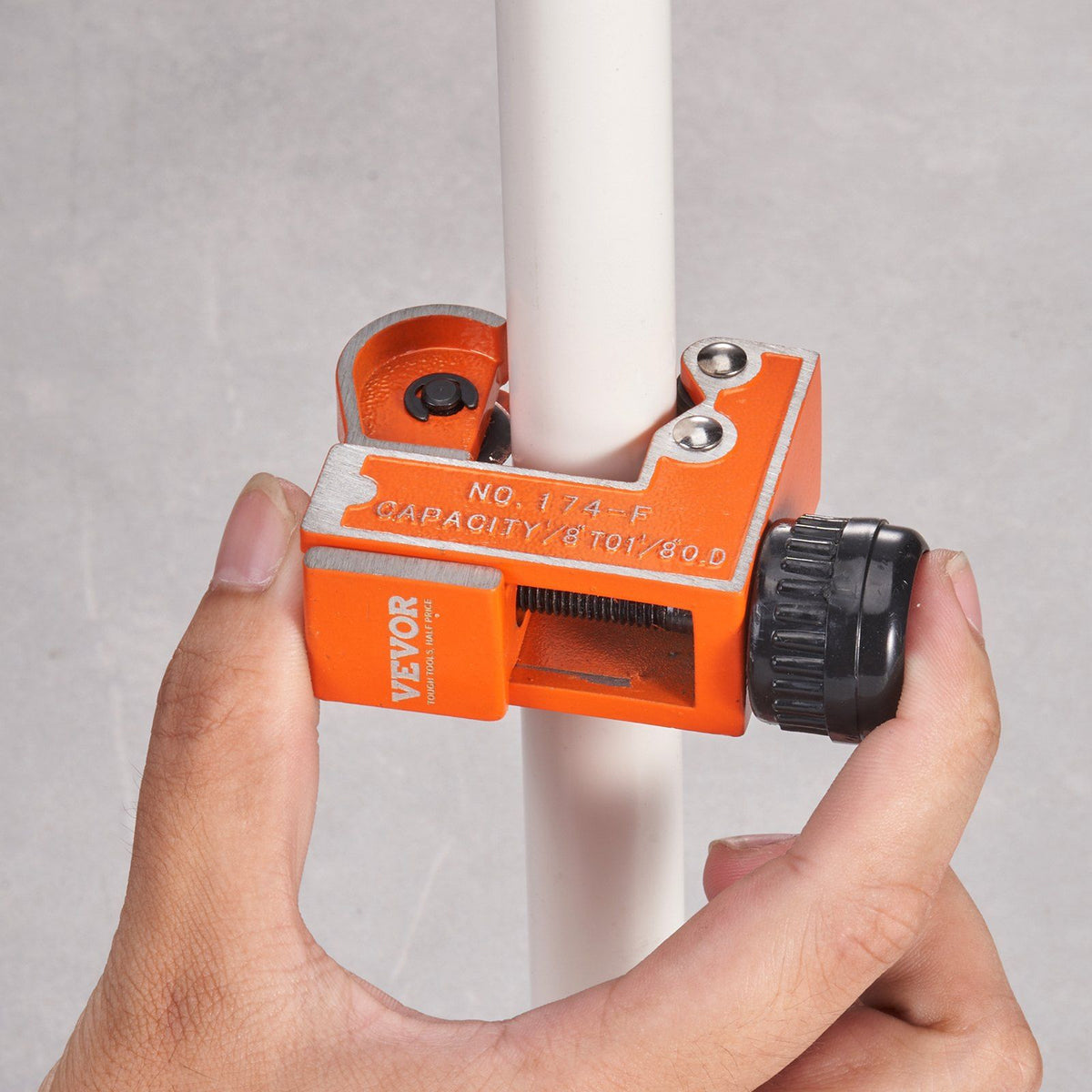 Mini Tubing Cutter, 1/8" - 1-1/8" O.D. Mini Copper Pipe Cutter, Heavy Duty Compact Tube Cutter Tool with High-Speed SKD Blade for Copper, Aluminum, Galvanized, Plastic Pipes