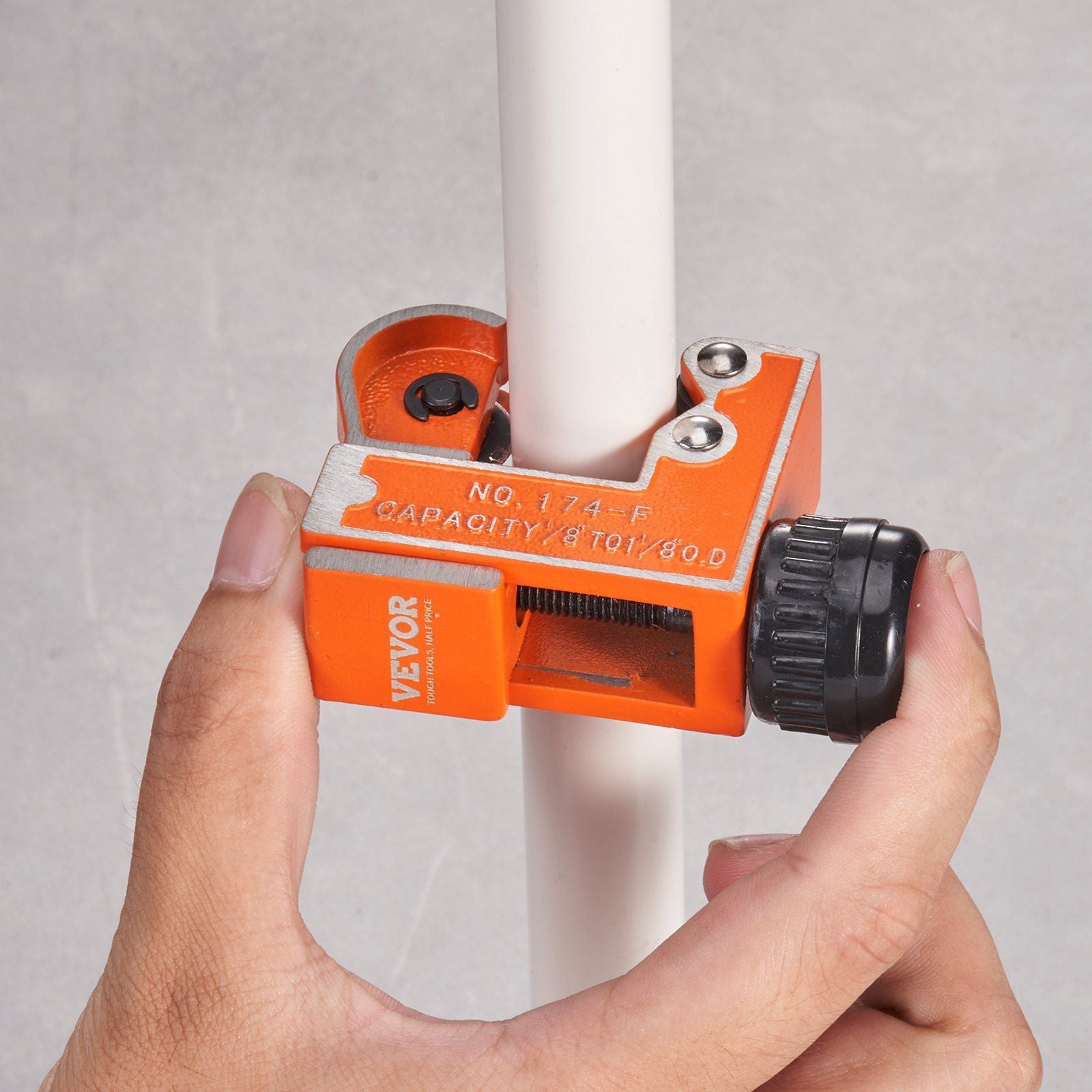 Mini Tubing Cutter, 1/8" - 1-1/8" O.D. Mini Copper Pipe Cutter, Heavy Duty Compact Tube Cutter Tool with High-Speed SKD Blade for Copper, Aluminum, Galvanized, Plastic Pipes