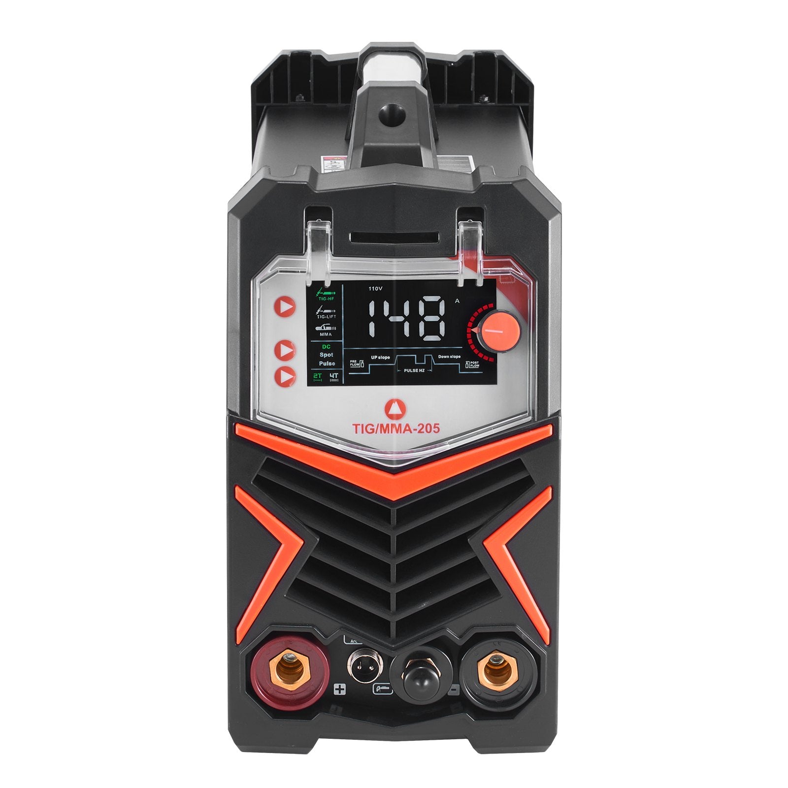 VEVOR TIG Welder, 205A 3-In-1 Welding Machine (Large LED Display)- DC TIG/DC Pulse TIG/MMA(Stick), Electric Welder with IGBT Inverter High-Frequency Start