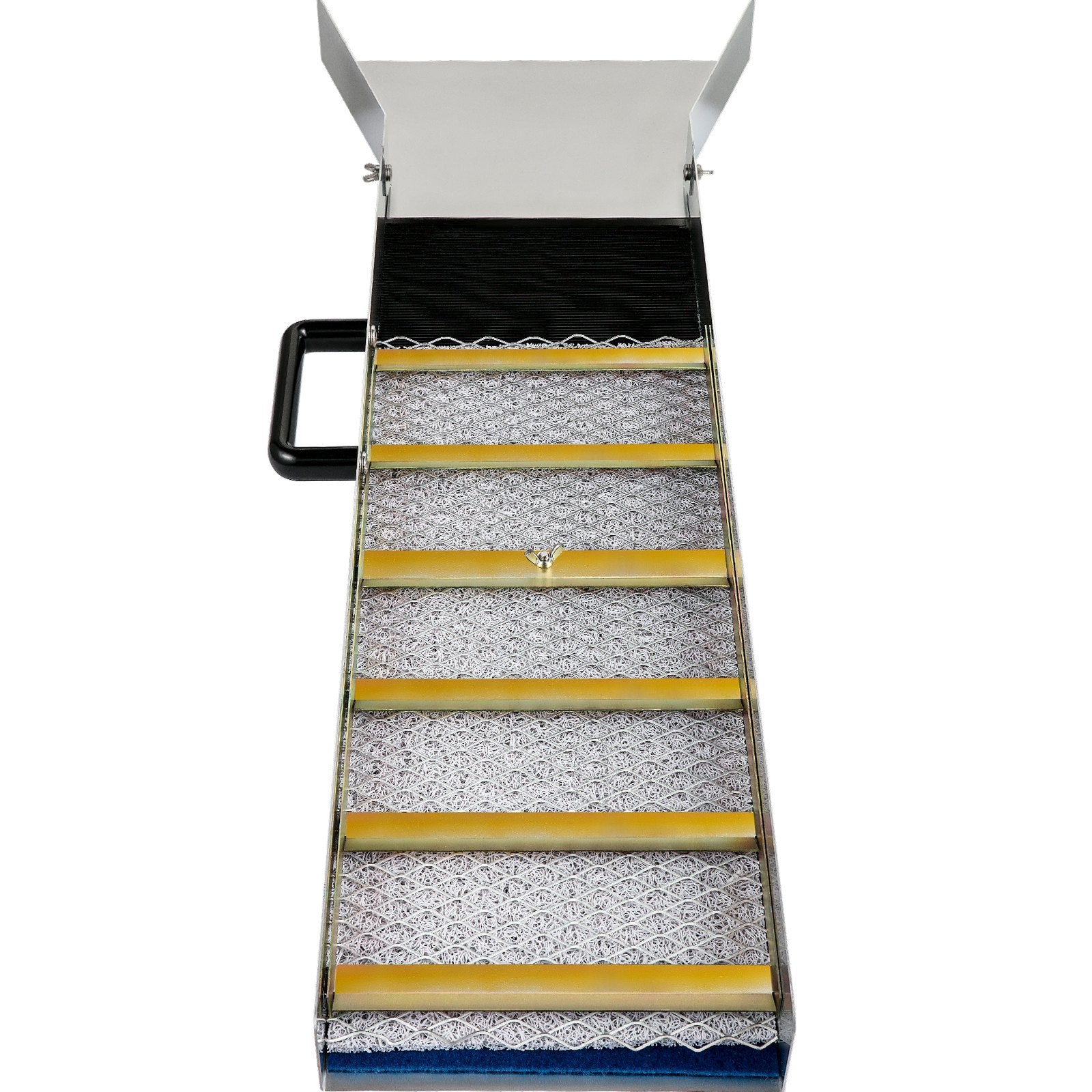 VEVOR Aluminum Alloy Sluice Box, Compact 36" Mini Sluice Boxes for Gold, Lightweight Gold Sluice Equipment, Portable Sluice Boxes with Miner\'s Moss, River, Creek, Gold Panning, Prospecting, Dredging