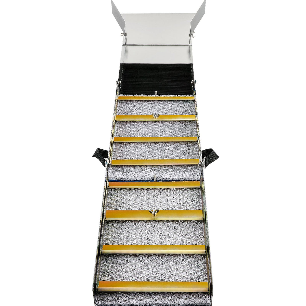 VEVOR Folding Aluminum Alloy Sluice Box, Compact 50" Sluice Boxes for Gold, Lightweight Gold Sluice Equipment, Portable Sluice Boxes with Miner's Moss, River, Creek, Gold Panning, Prospecting, Dredg