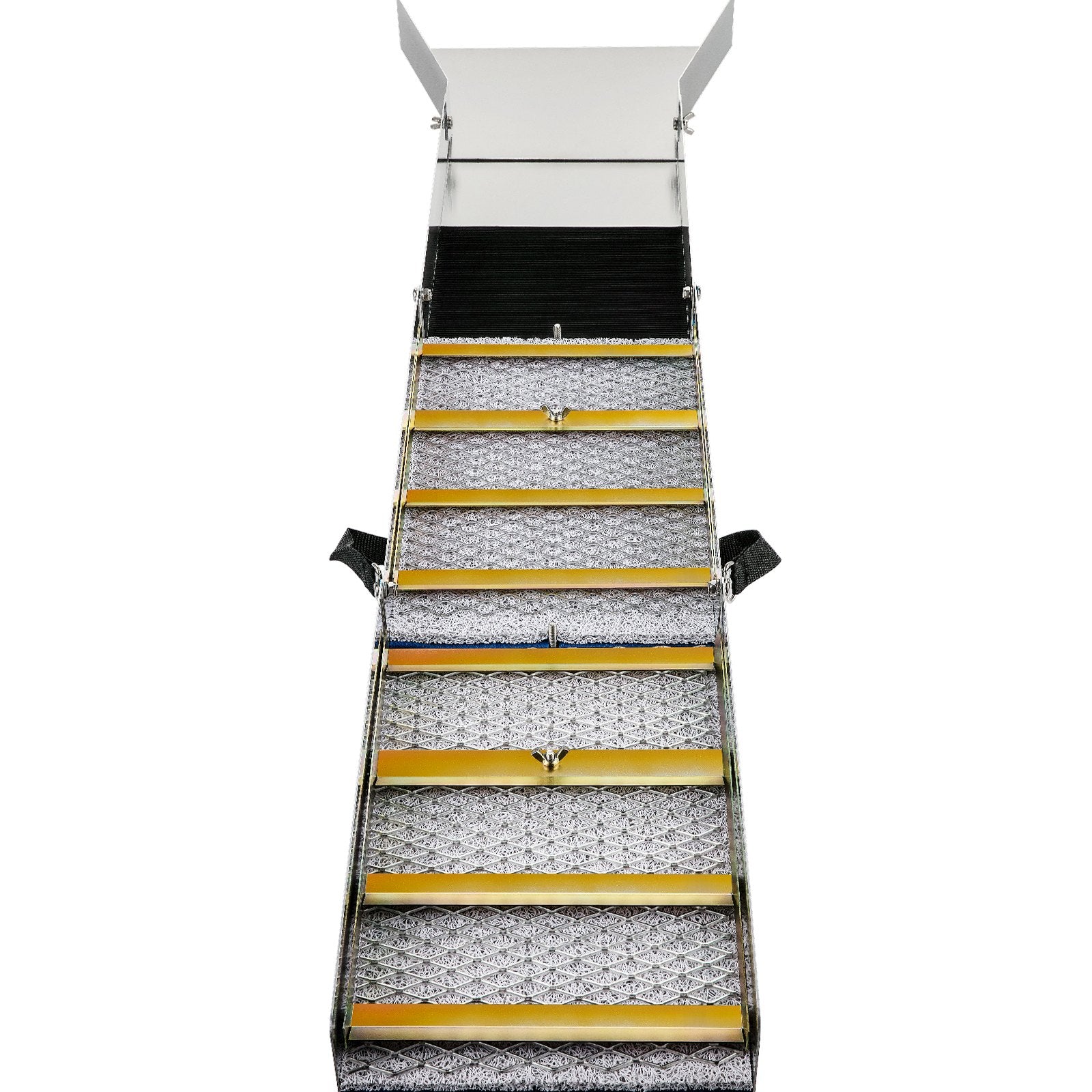 VEVOR Folding Aluminum Alloy Sluice Box, Compact 50" Sluice Boxes for Gold, Lightweight Gold Sluice Equipment, Portable Sluice Boxes with Miner's Moss, River, Creek, Gold Panning, Prospecting, Dredg