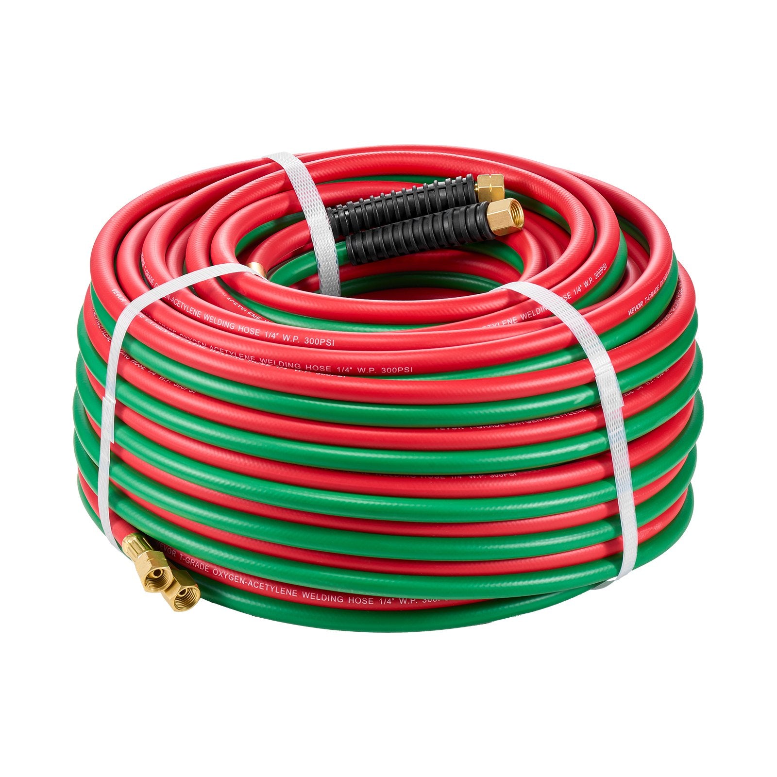 Oxygen Acetylene Hose 1/4-Inch x 100FT T Grade Hose 300PSI Max Working Pressure