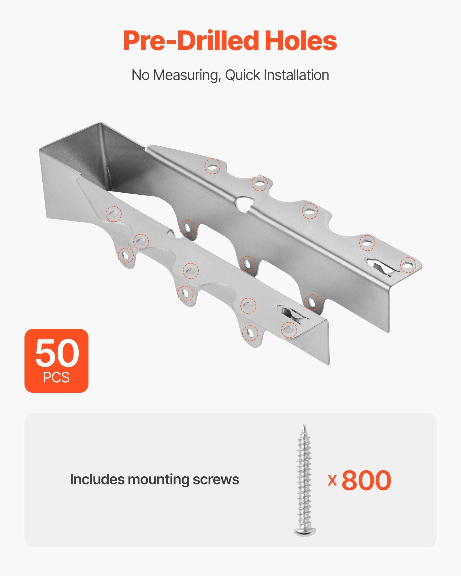 50 Pcs Joist Hanger, Inner Dimensions 1.57 x 1.50 x 7.83 inch / 40 x 38 x 199 mm, Rafter Hurricane Ties Joist Hangers with Rustproof Coating, Tie Brackets for Floor Deck and Ceiling Trusses
