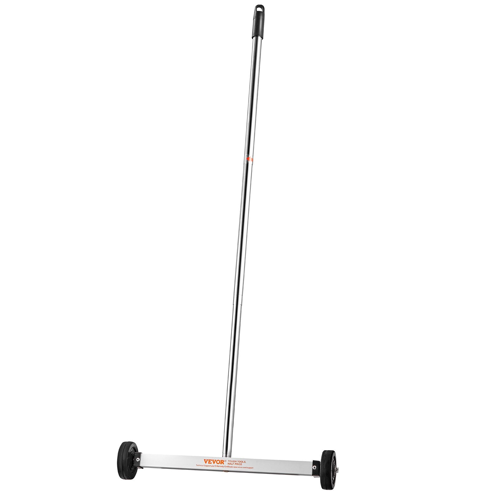 VEVOR Magnetic Sweeper with Wheels, 17inch Mini Magnetic Sweeper, 10 lbs Capacity, Adjustable Handle, Lightweight Magnetic Pickup Sweeper to Pick Up Nails and Screws, Easy Cleanup of Workshop Garage