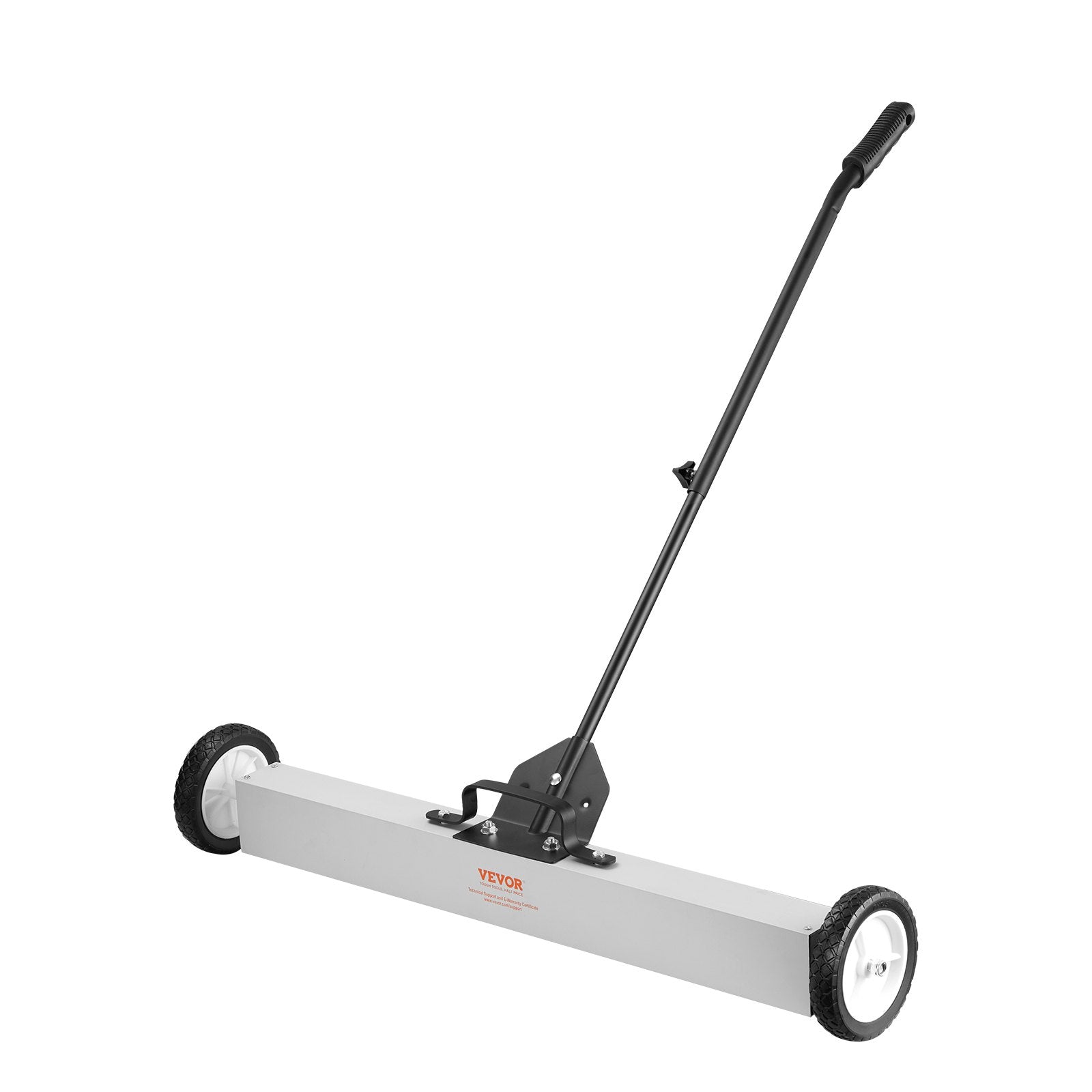VEVOR 24.9 kg Rolling Magnetic Sweeper with Wheels,Push-Type Magnetic Pick Up Sweeper, Large Magnet Pickup Lawn Sweeper with Telescoping Handle, Easy Cleanup of Workshop Garage Yard