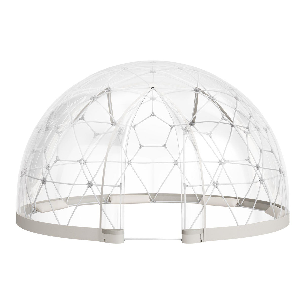 Garden Dome Tent, 3.6 x 2.2 m Outdoor Clear Bubble Tent for 4-7 Person, Weatherproof Geodesic Dome Greenhouse with Window, PVC Igloo Tents for Backyard Patios Camping Party Wedding