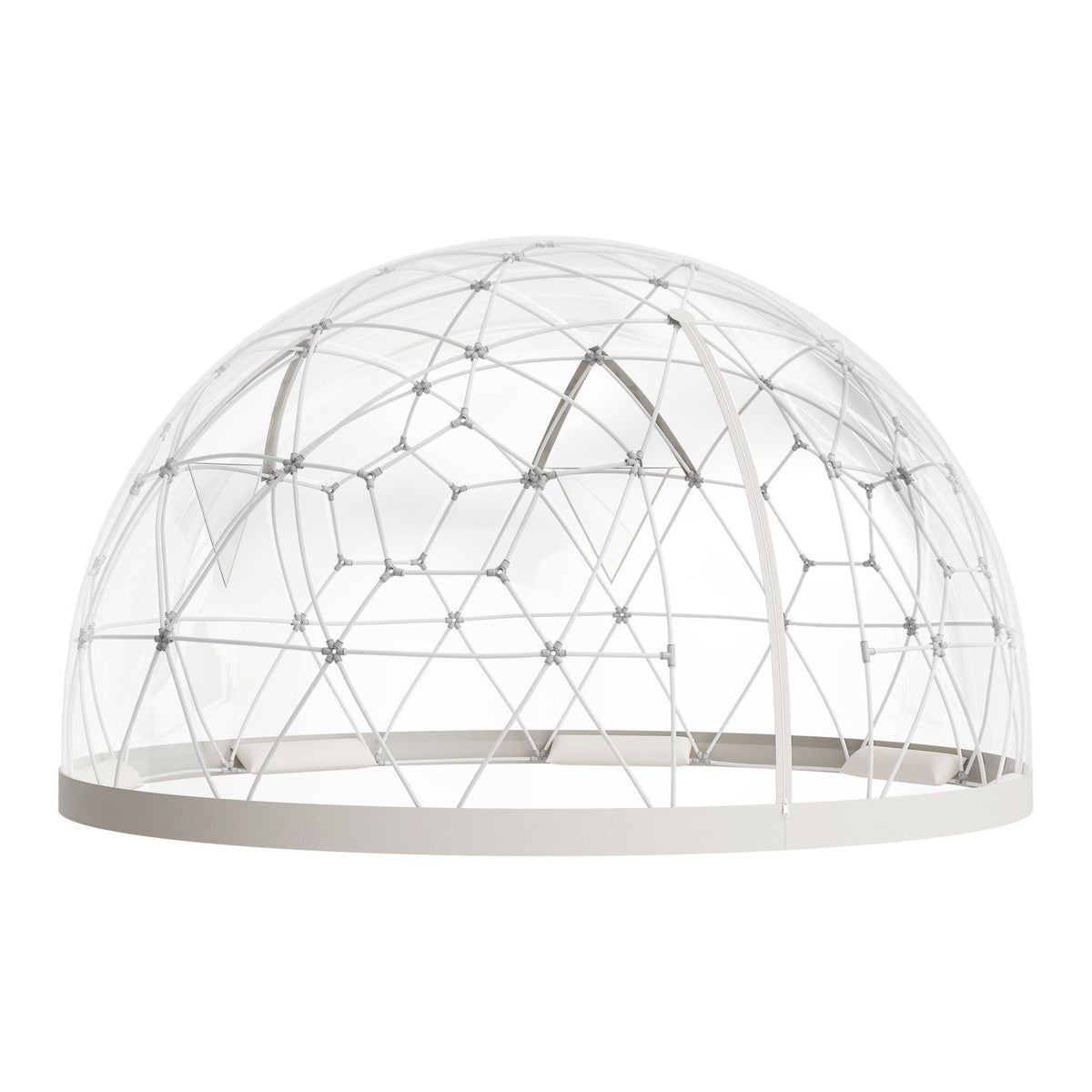 Garden Dome Tent, 3.6 x 2.2 m Outdoor Clear Bubble Tent for 4-7 Person, Weatherproof Geodesic Dome Greenhouse with Window, PVC Igloo Tents for Backyard Patios Camping Party Wedding
