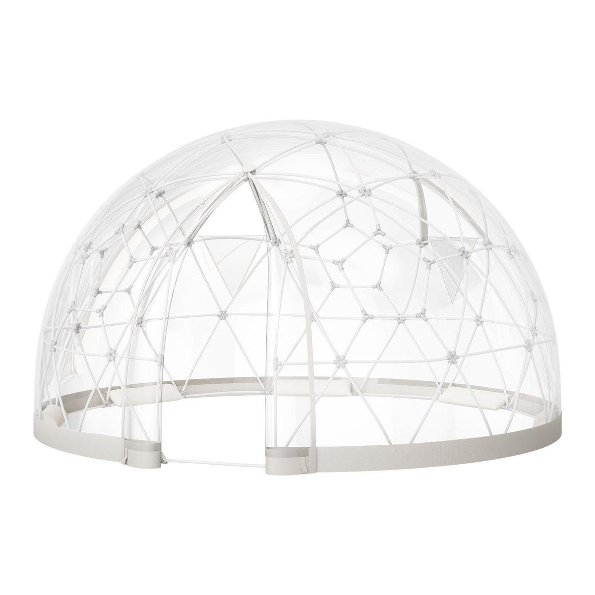 Garden Dome Tent, 2.9 x 1.75 m Outdoor Clear Bubble Tent for 2-4 Person, Weatherproof Geodesic Dome Greenhouse with Window, PVC Igloo Tents for Backyard Patios Camping Party Wedding