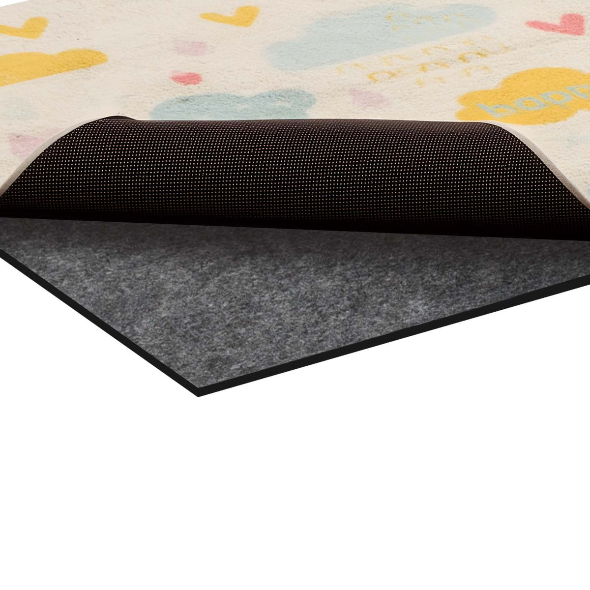 Rug Pad 2.44 x 1.52 m, Non-slip Carpet Area Pad, Rug Mat Padding with Dual Surface Felt Cushion &amp; Rubber Gripper, Hardwood Floor Protection for All Floors, Finishes, Keeps Carpets in Place